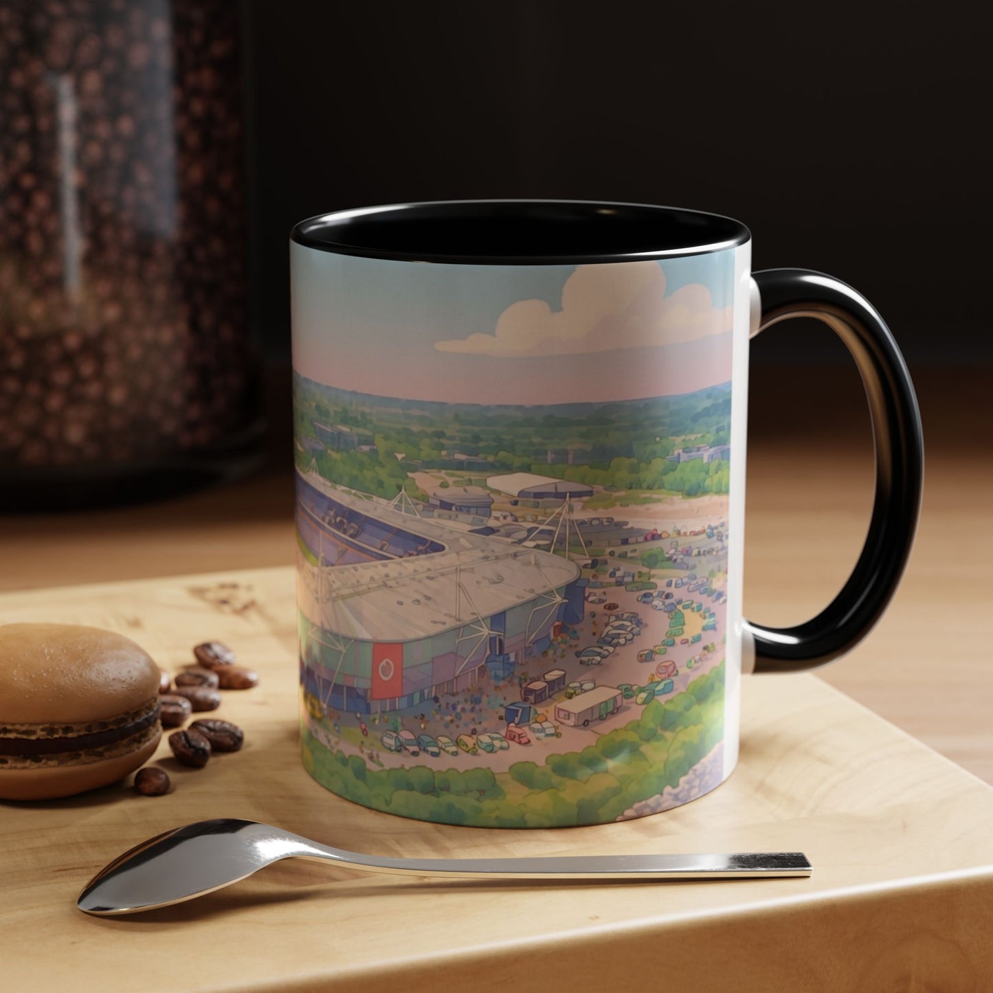 Reading FC Coffee Mug — Stadium Aerial Art Accent Mug (11oz)
