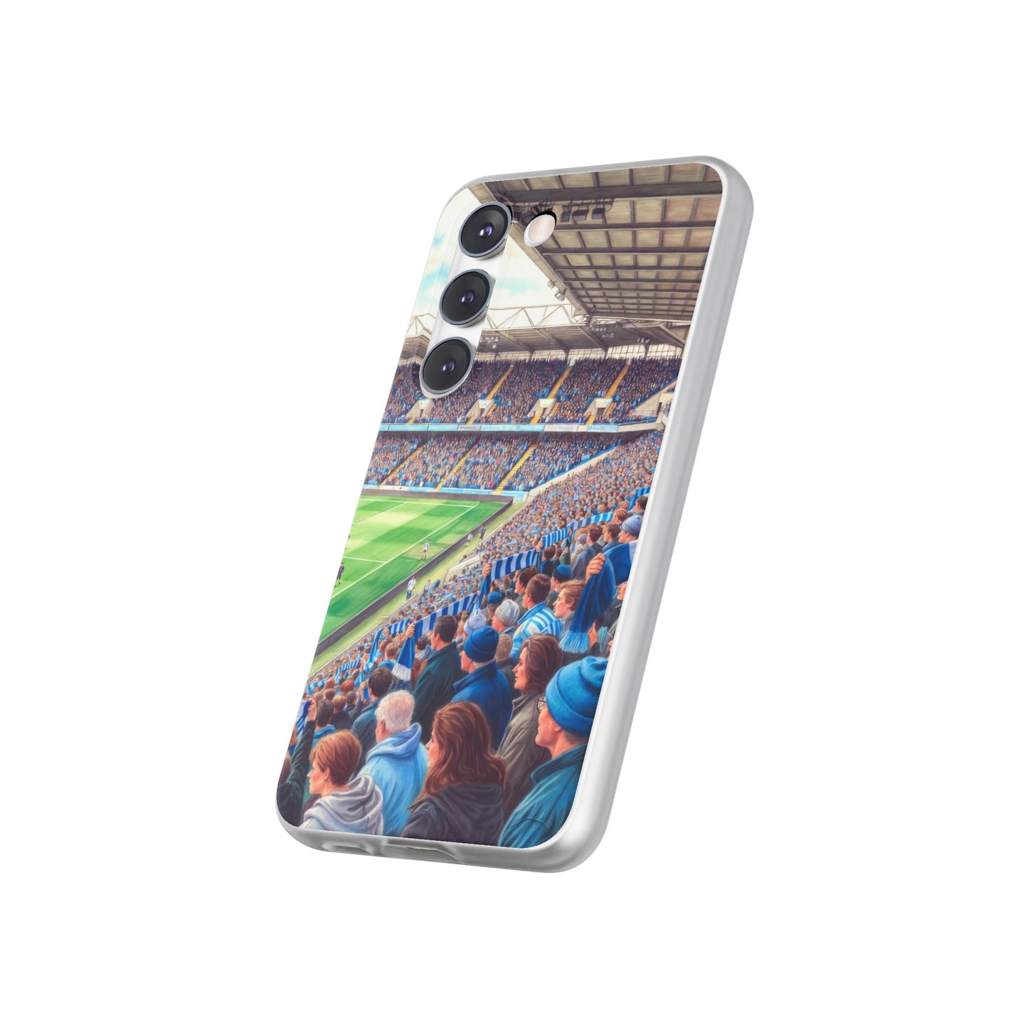 Sky blues Stadium Crowd Flexi phone case
