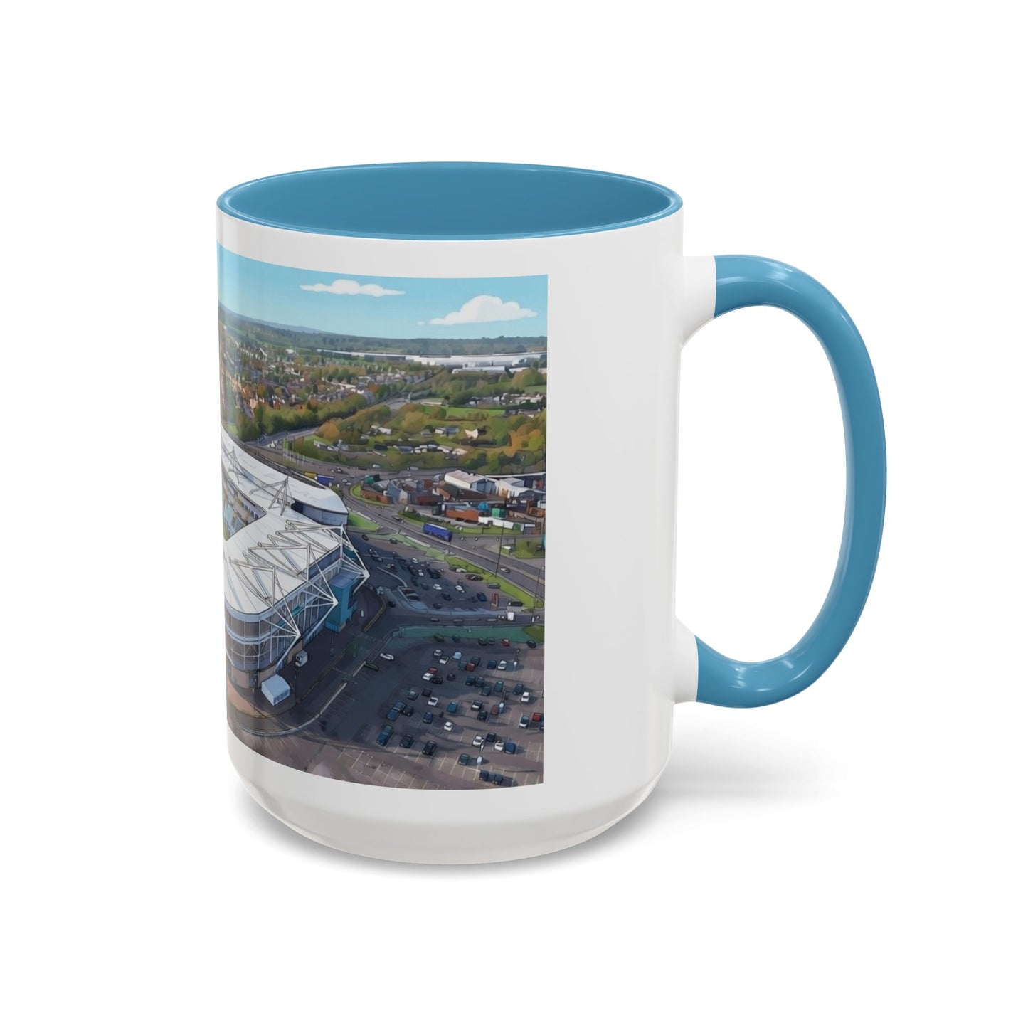 Sky Blue Stadium Coffee Mug (11, 15oz)