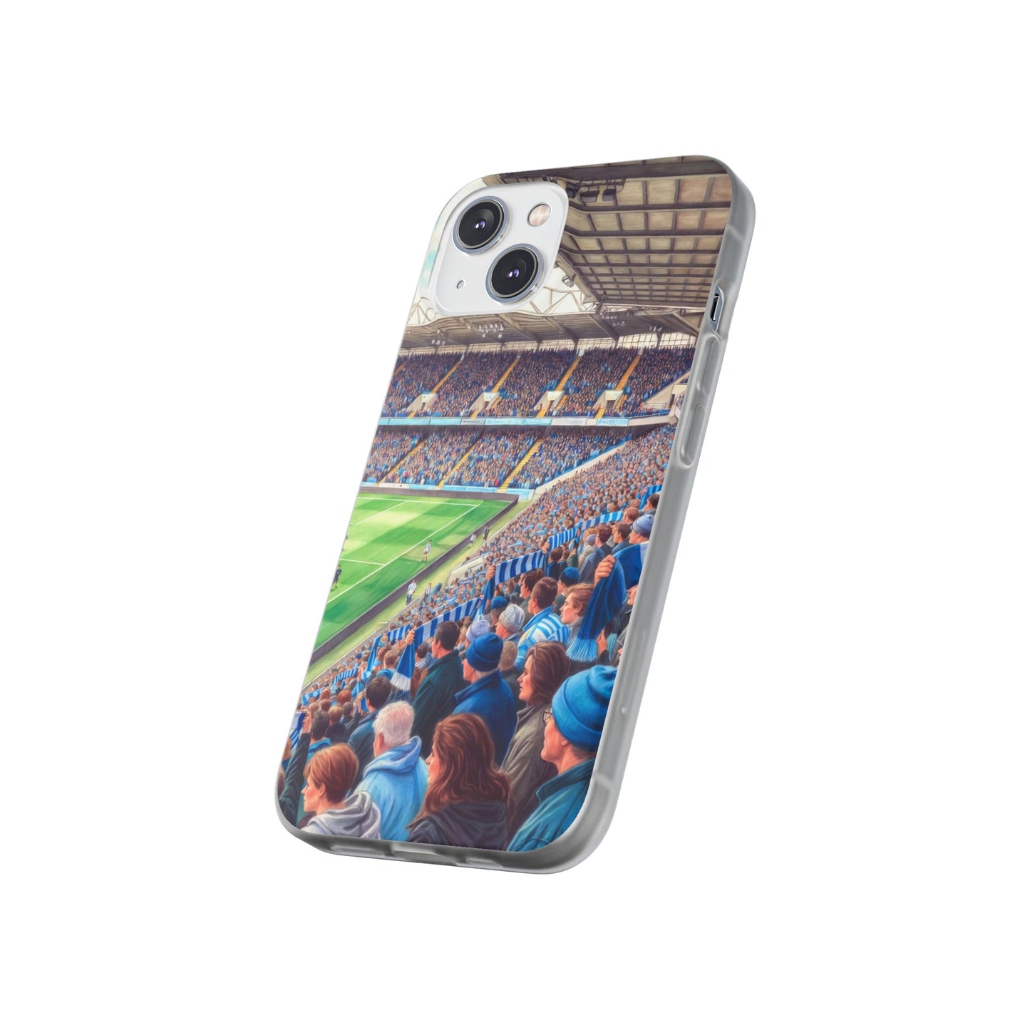 Sky blues Stadium Crowd Flexi phone case