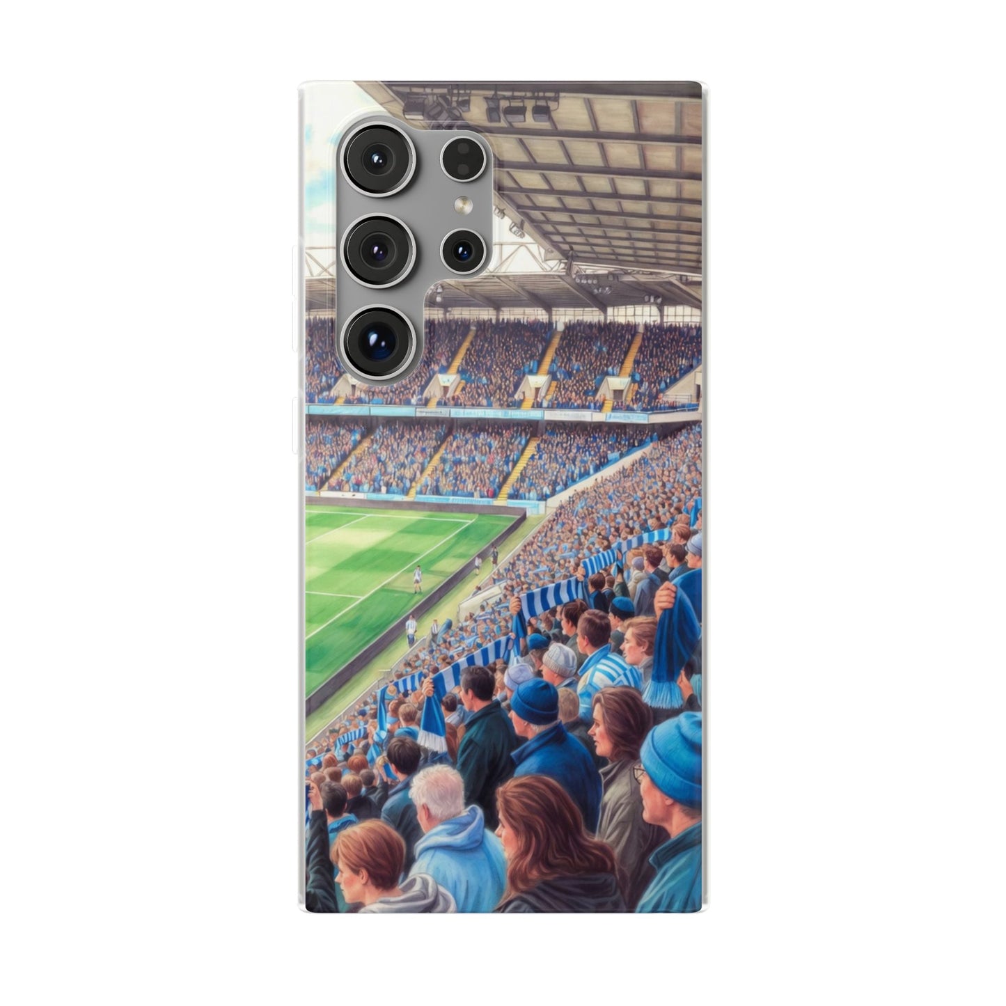 Sky blues Stadium Crowd Flexi phone case