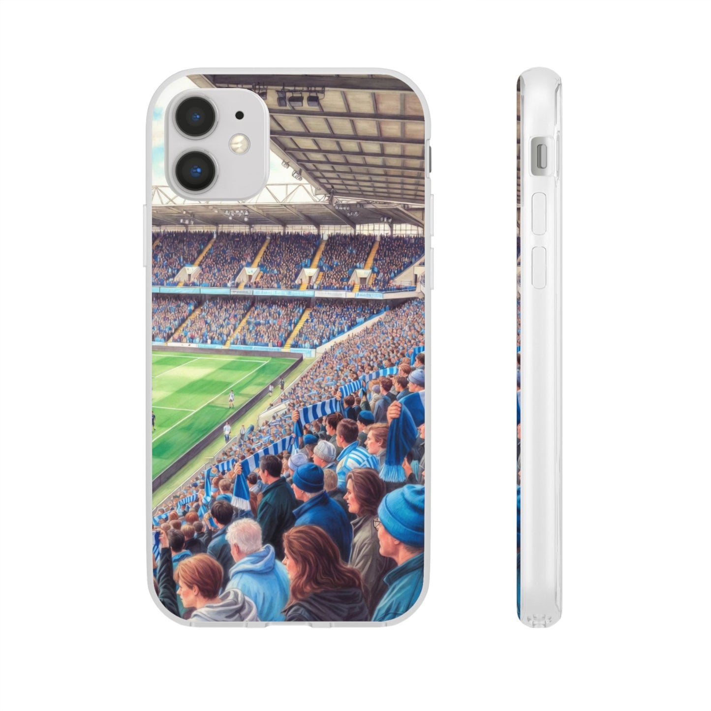 Sky blues Stadium Crowd Flexi phone case