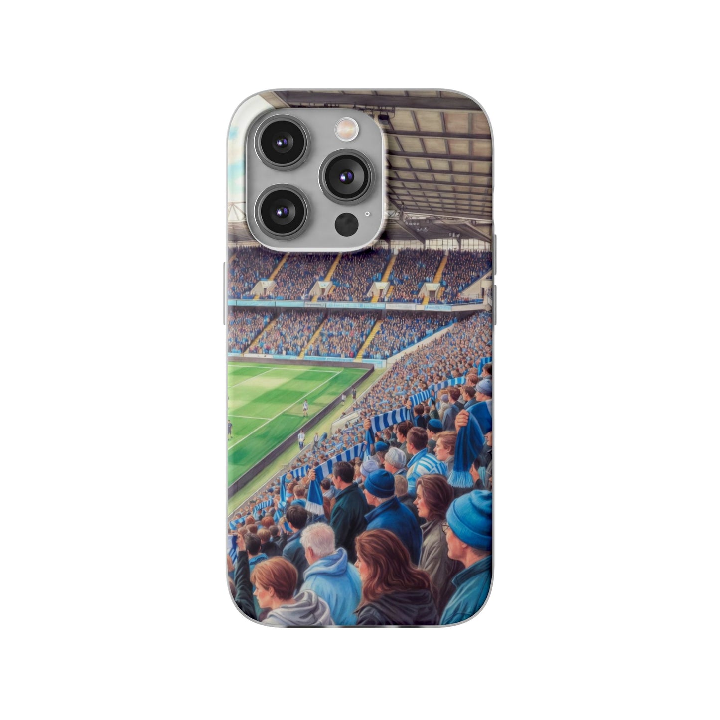 Sky blues Stadium Crowd Flexi phone case