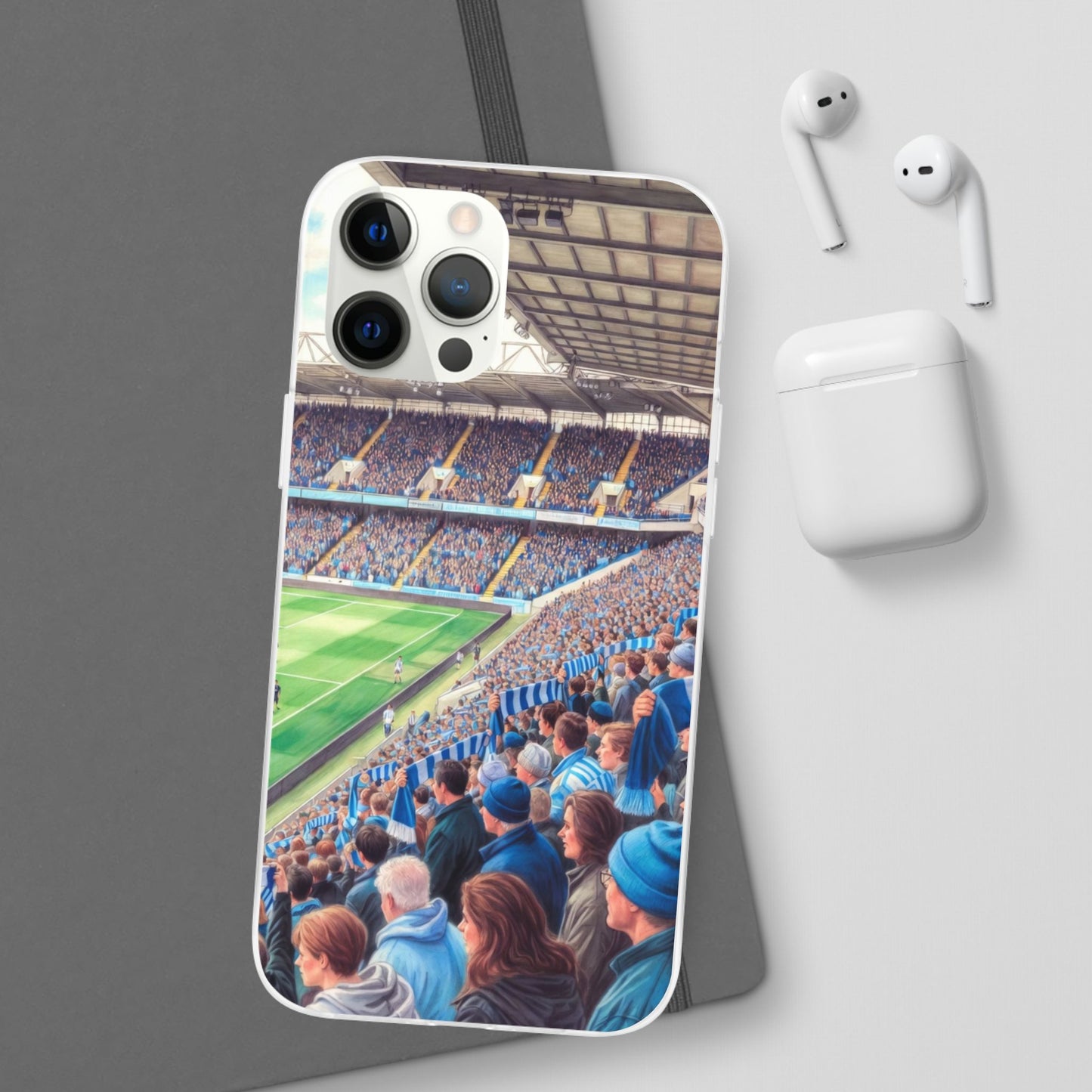 Sky blues Stadium Crowd Flexi phone case
