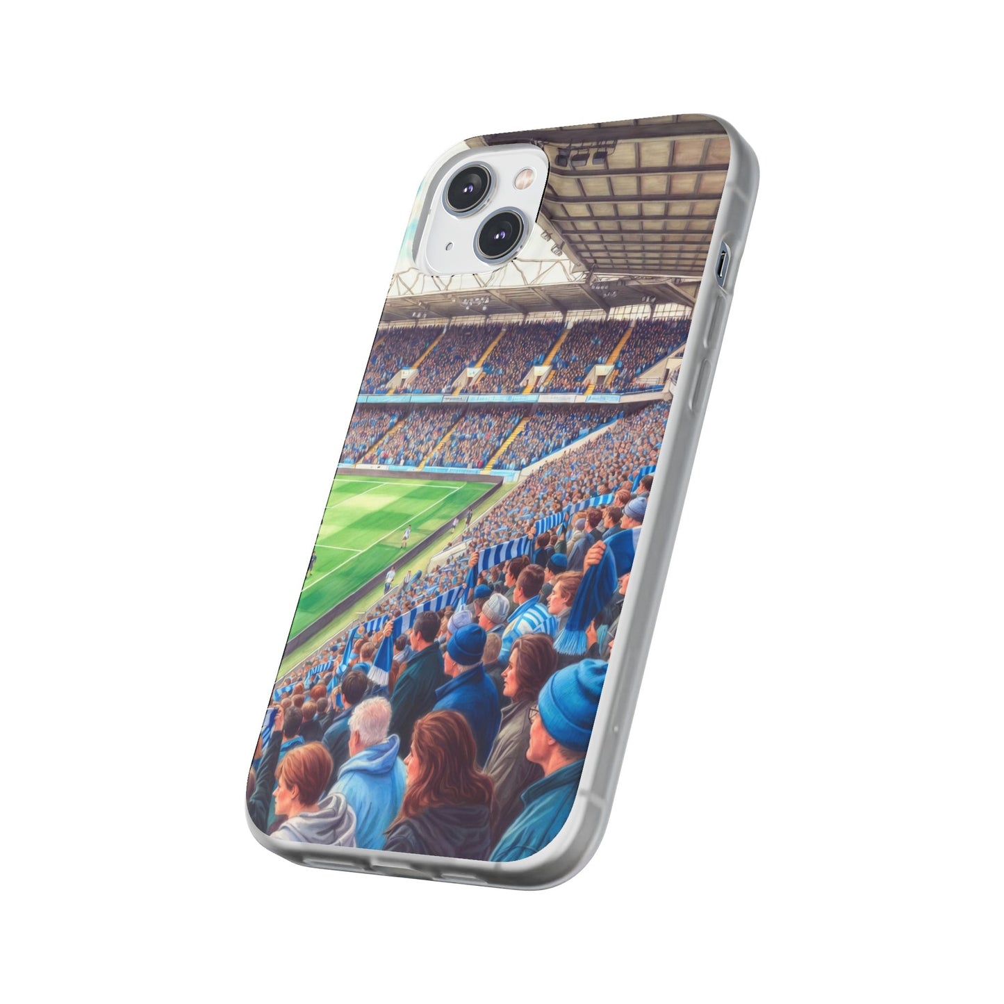 Sky blues Stadium Crowd Flexi phone case