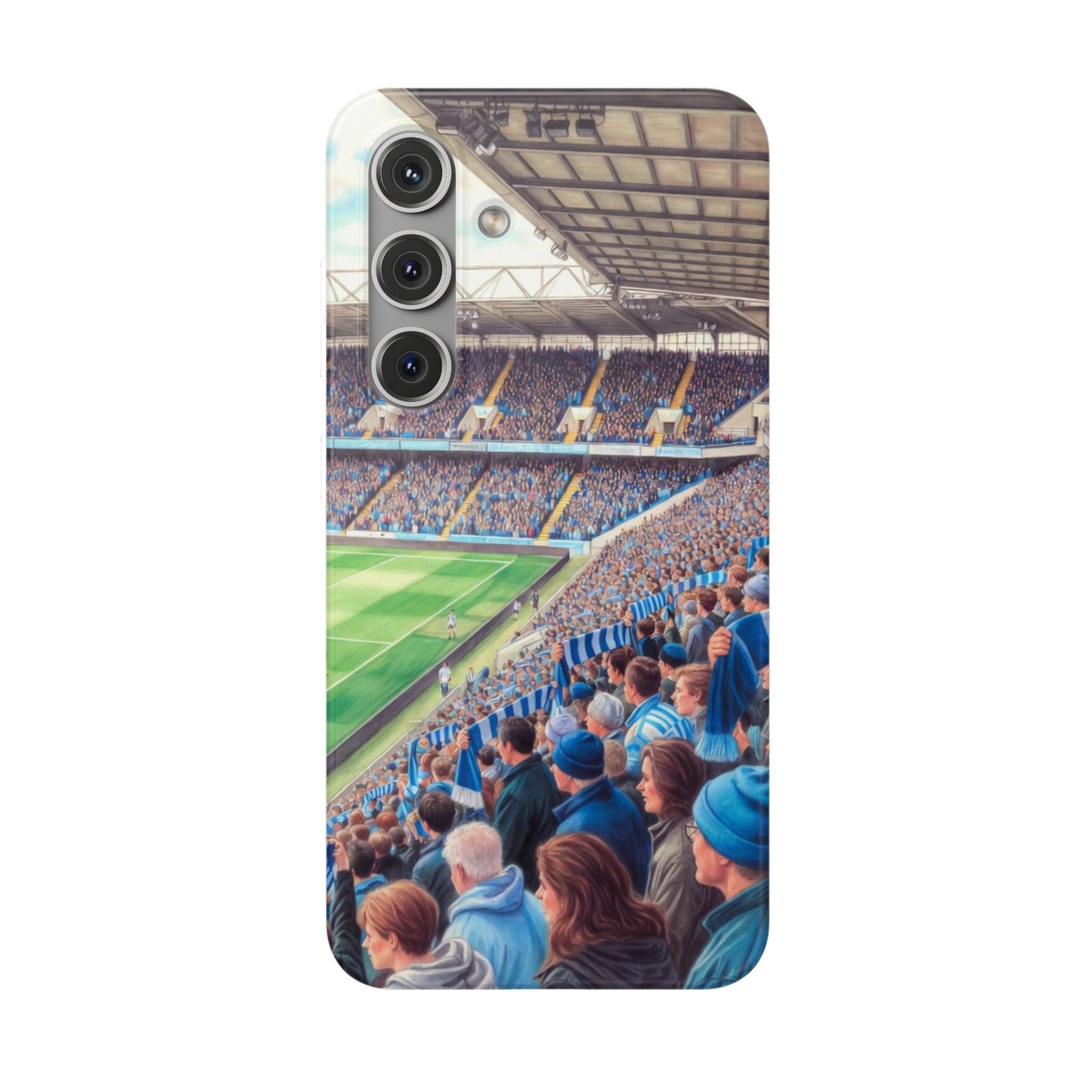 Sky blues Stadium Crowd Flexi phone case