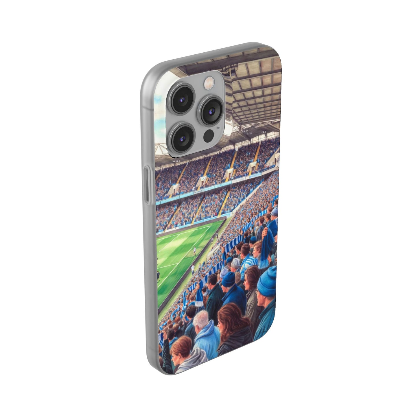 Sky blues Stadium Crowd Flexi phone case