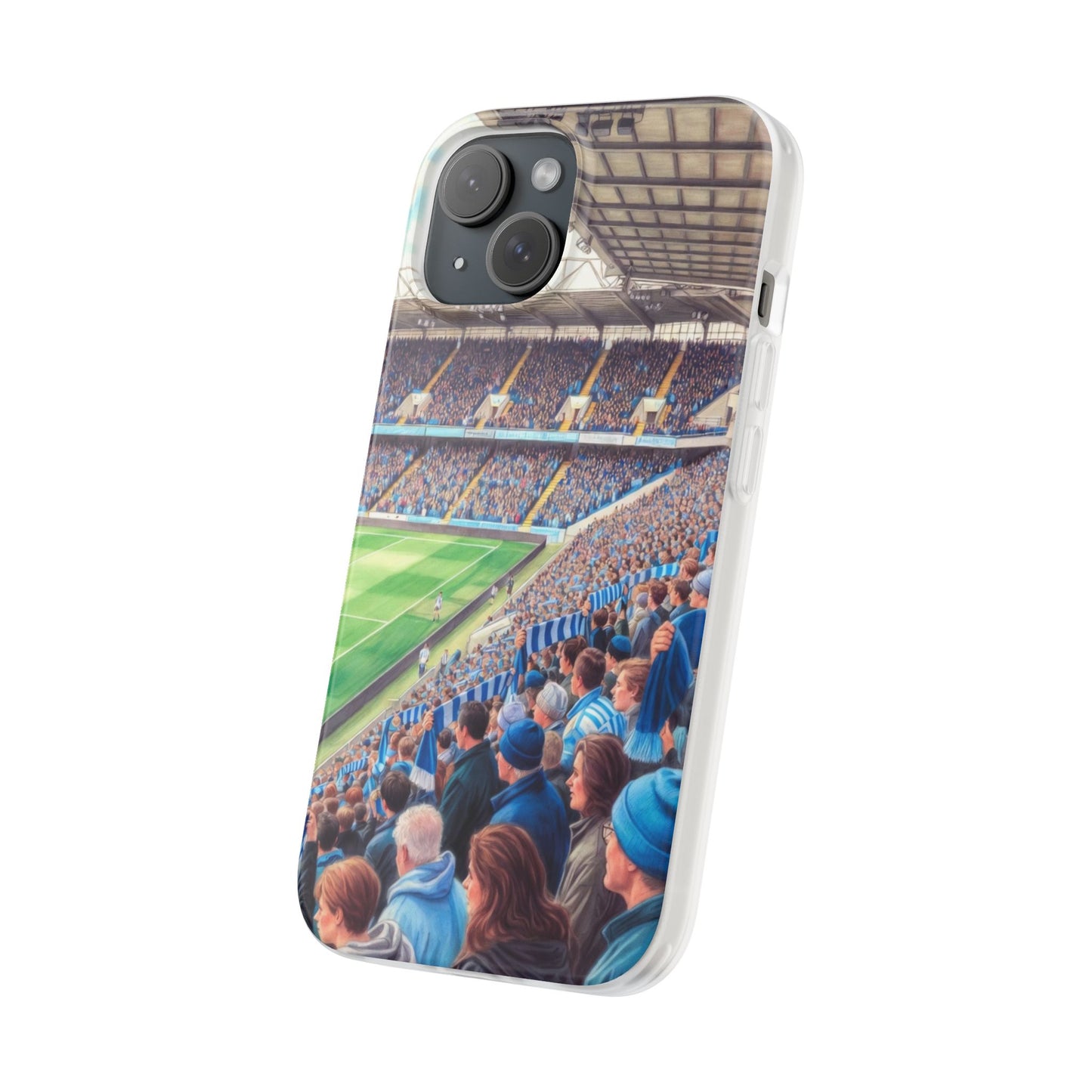Sky blues Stadium Crowd Flexi phone case