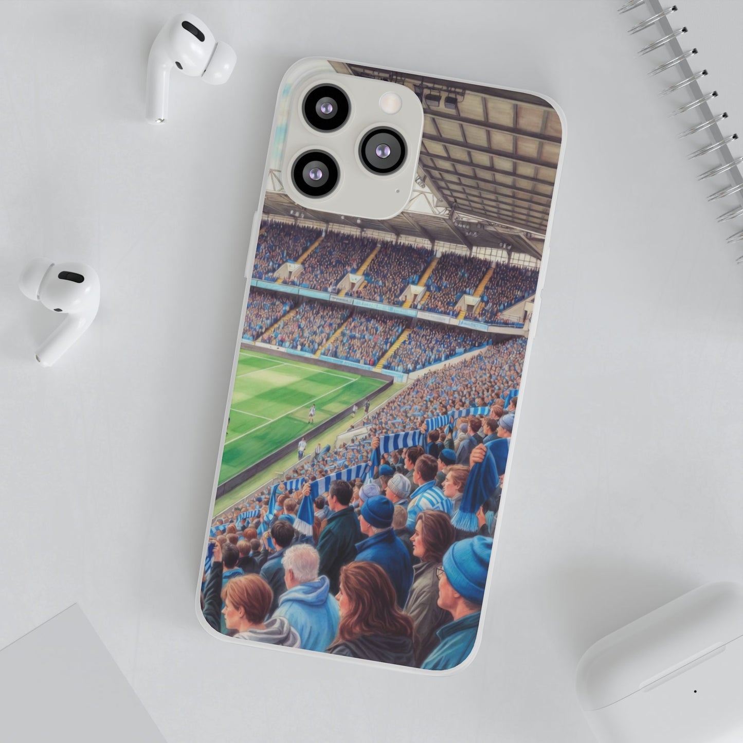 Sky blues Stadium Crowd Flexi phone case