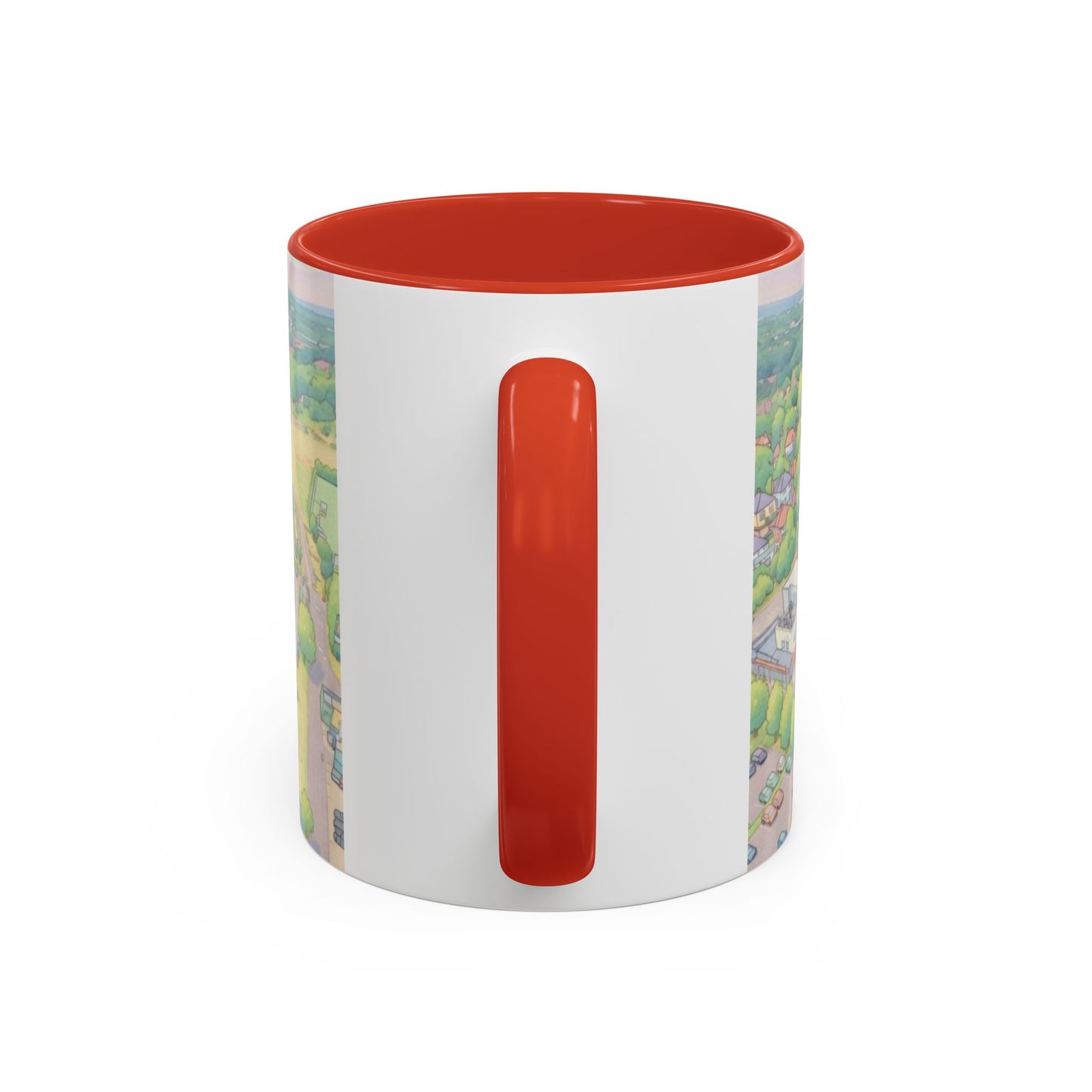 Vitality Accent Coffee Mug – Illustrated Football Ground Scene (11oz)