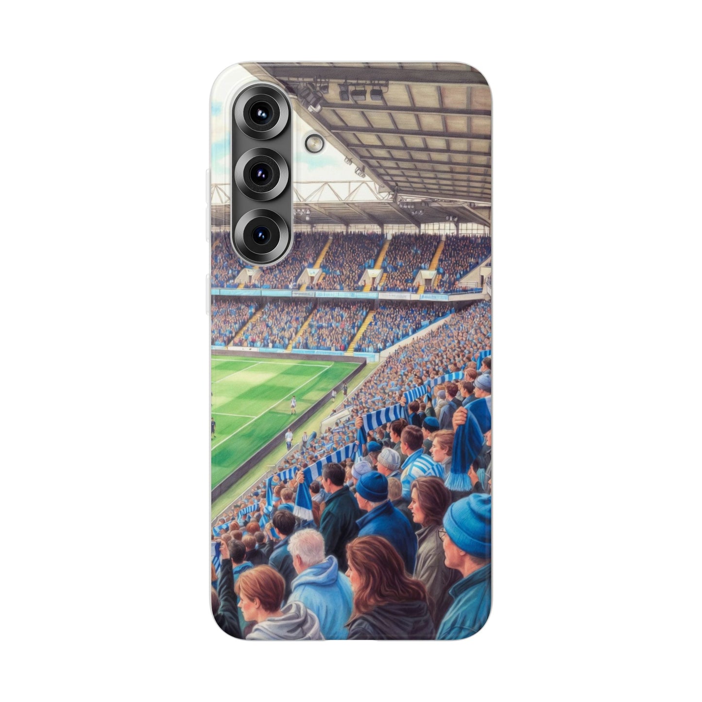 Sky blues Stadium Crowd Flexi phone case