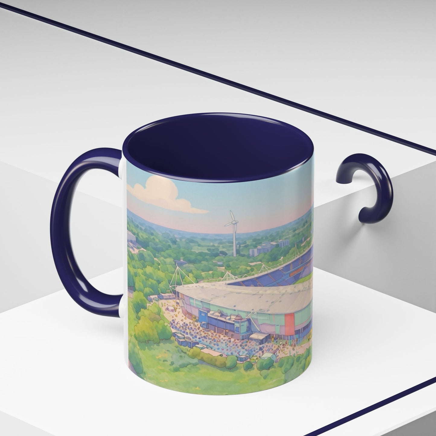 Reading FC Coffee Mug — Stadium Aerial Art Accent Mug (11oz)
