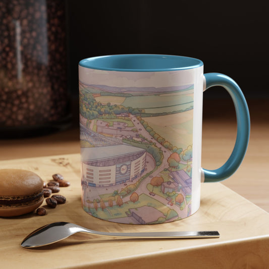 Amex Stadium Aerial Accent Coffee Mug – football stadium Illustration (11oz)