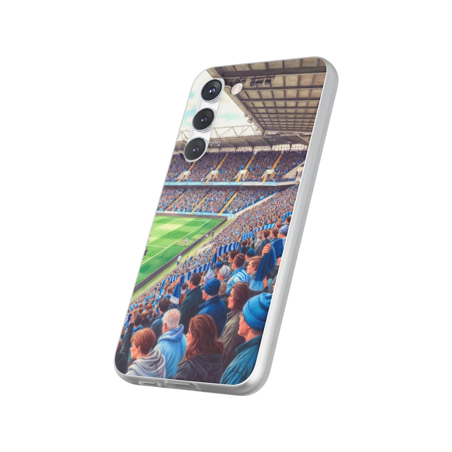 Sky blues Stadium Crowd Flexi phone case