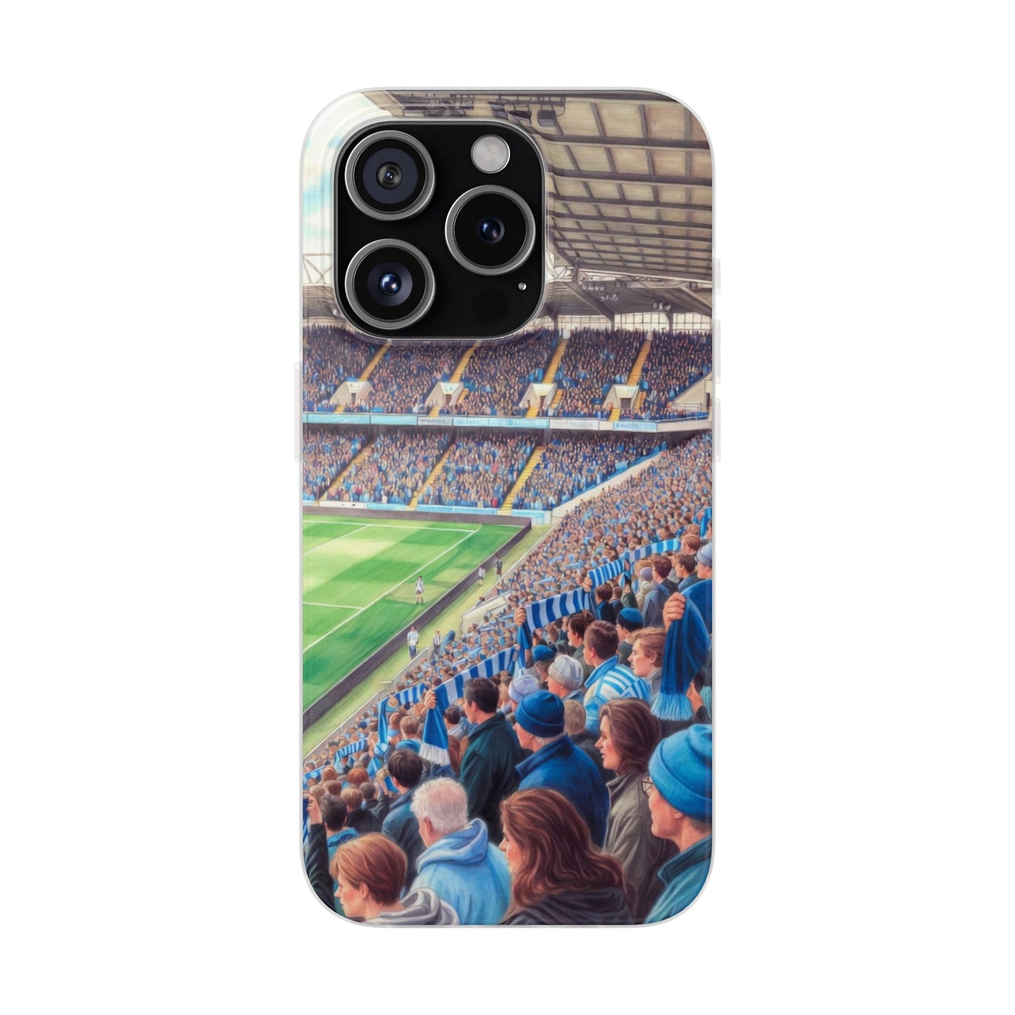 Sky blues Stadium Crowd Flexi phone case