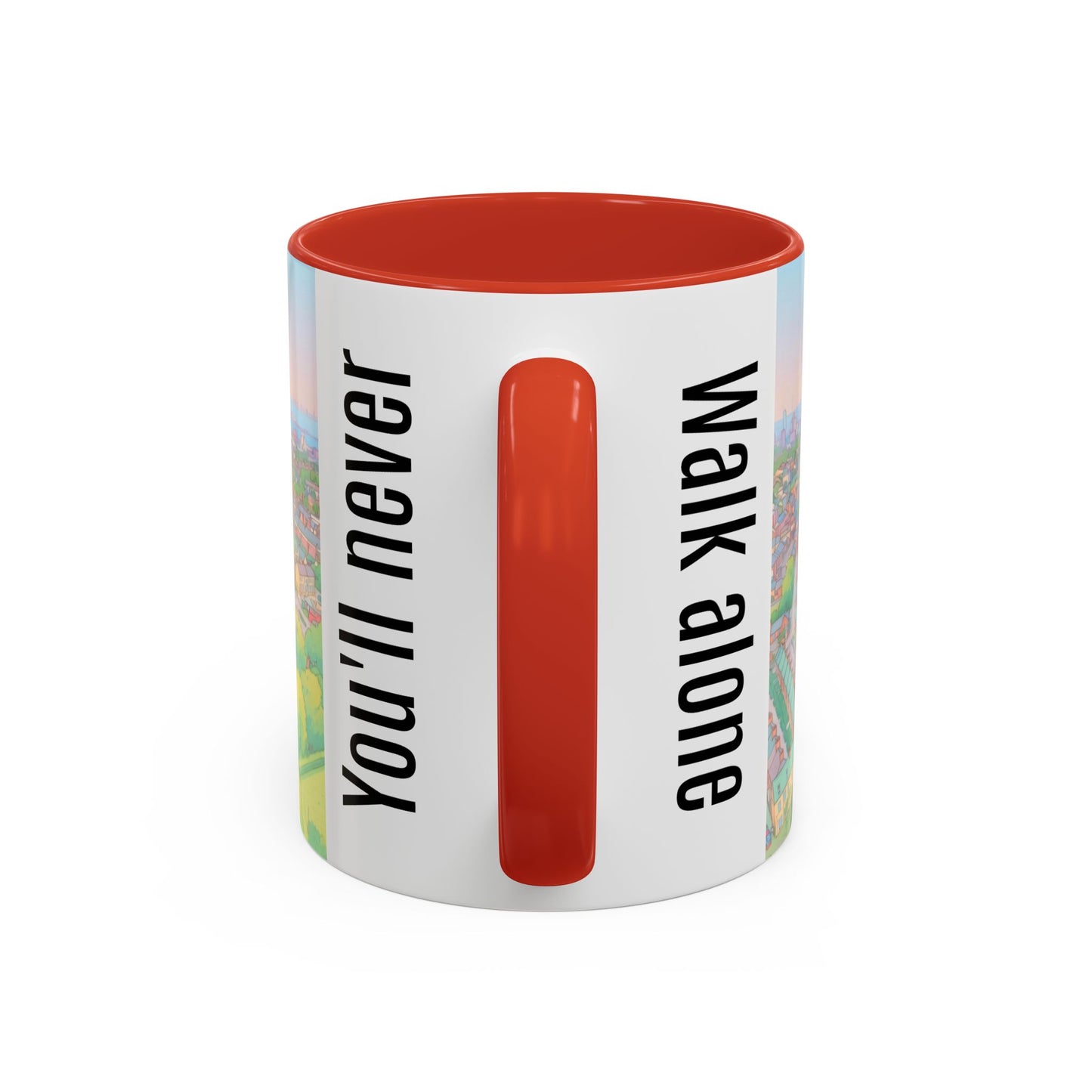 Liverpool  Stadium Coffee Mug — 'You'll Never Walk Alone' Accent Tea Cup
