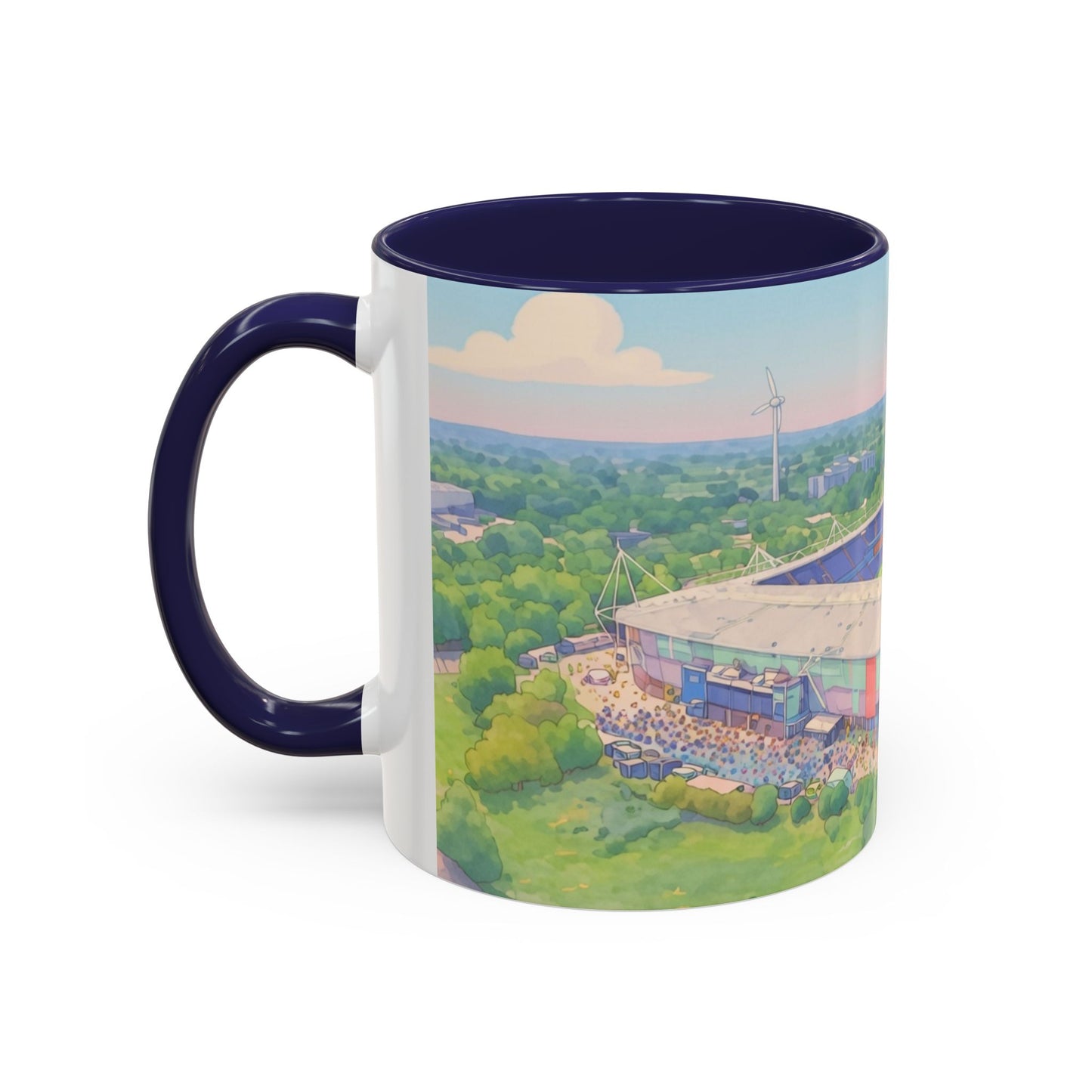 Reading FC Coffee Mug — Stadium Aerial Art Accent Mug (11oz)