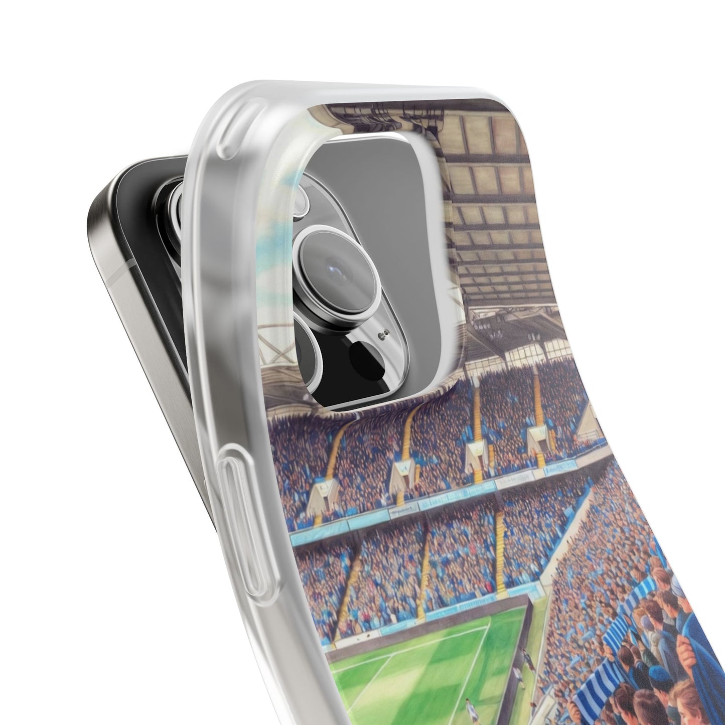 Sky blues Stadium Crowd Flexi phone case