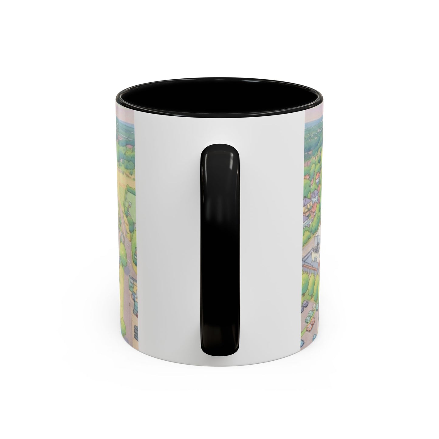Vitality Accent Coffee Mug – Illustrated Football Ground Scene (11oz)