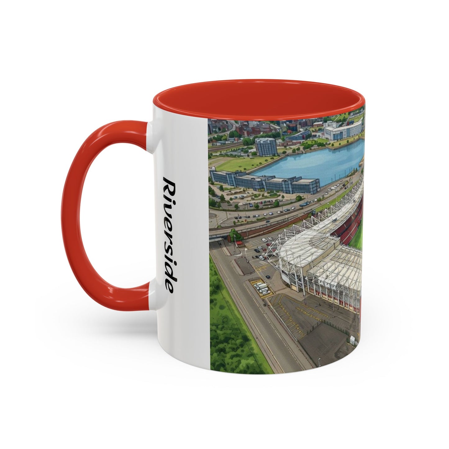 Stadium Aerial Accent Coffee Mug — "Up the Boro" Football Fan Gift (11/15oz)