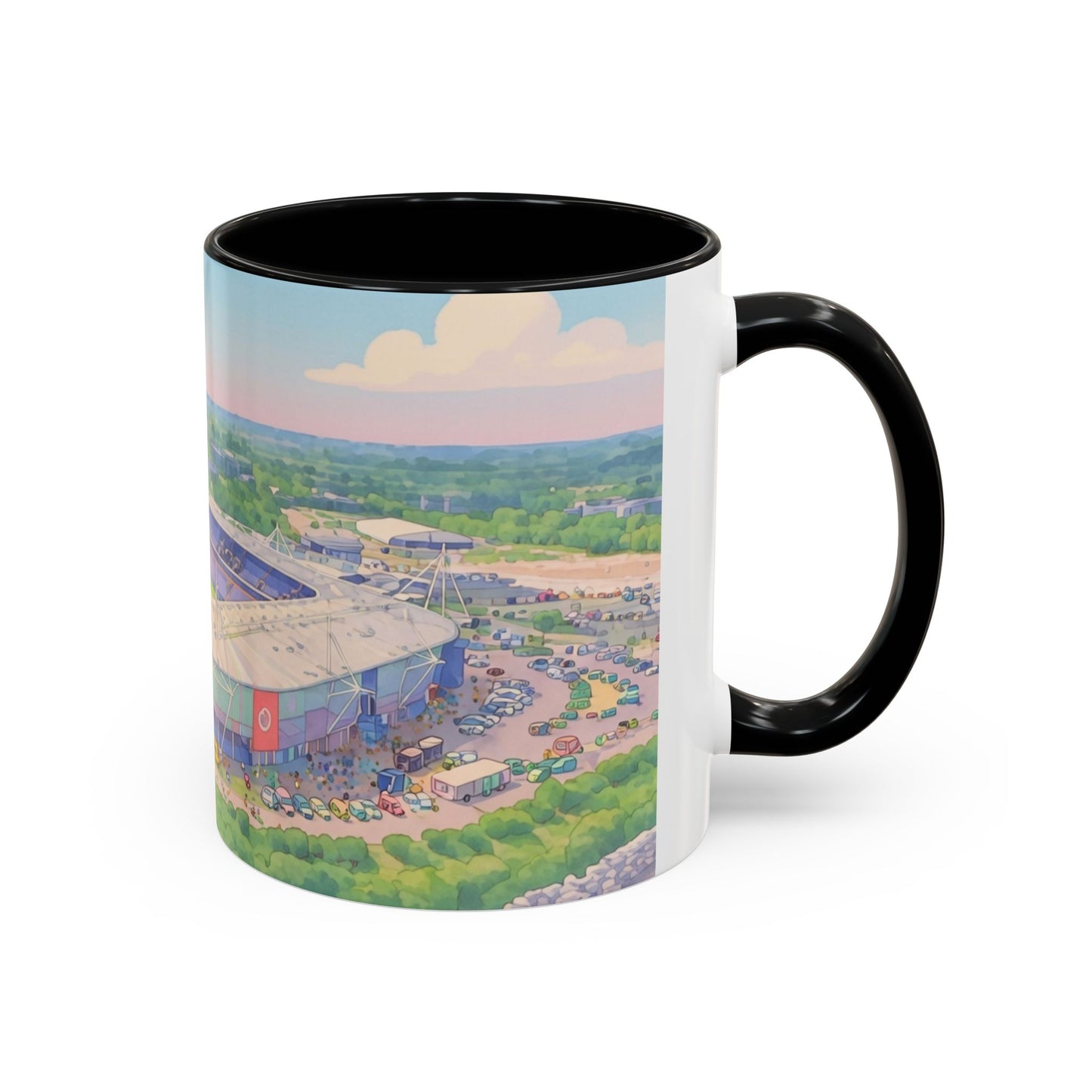 Reading FC Coffee Mug — Stadium Aerial Art Accent Mug (11oz)