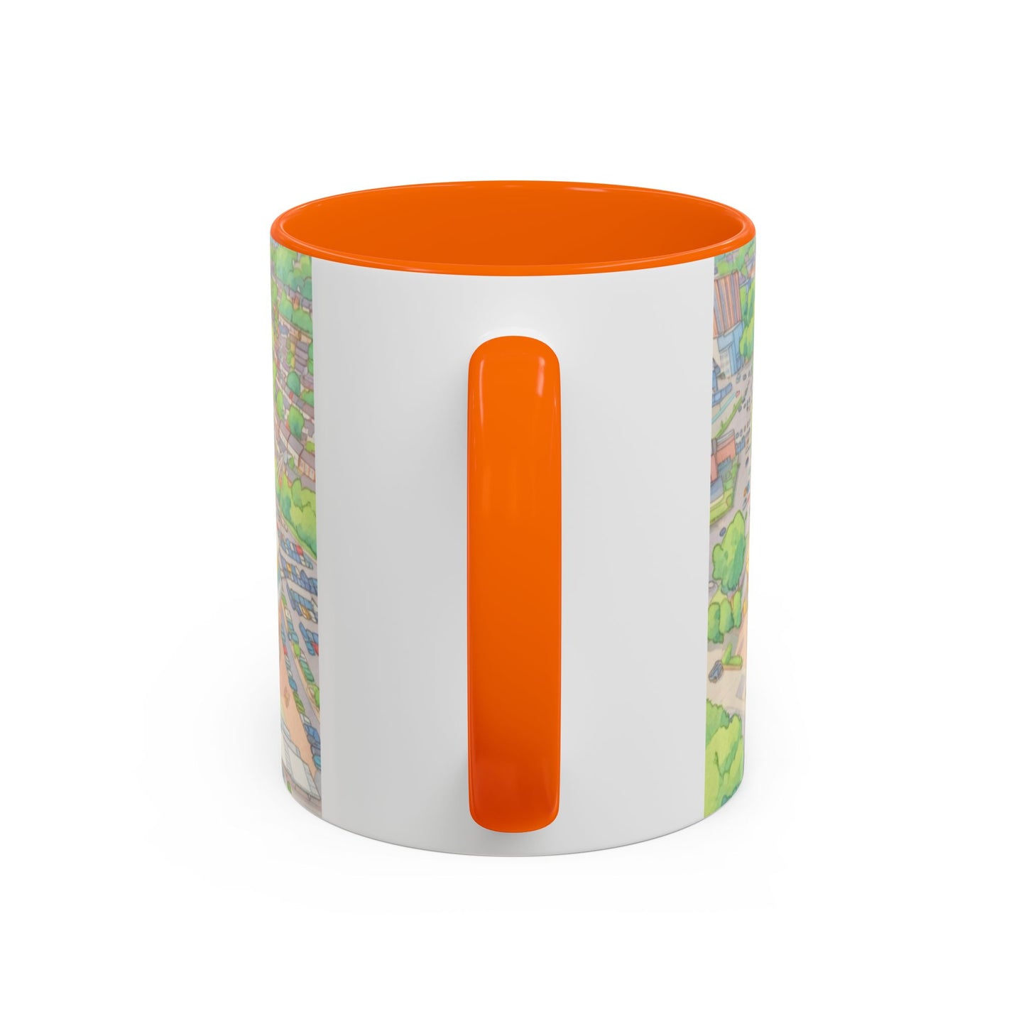 Wolves Stadium Aerial View Accent Coffee Mug (11oz)