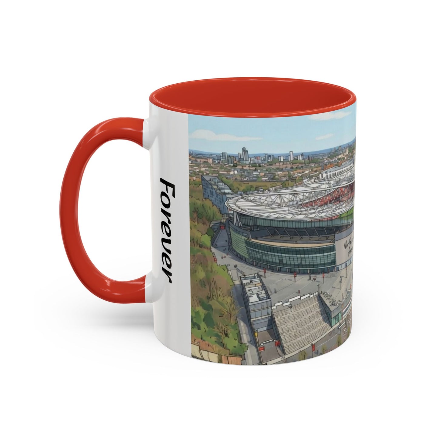 North London Stadium Coffee Mug — Aerial Wembley Souvenir (11/15oz)