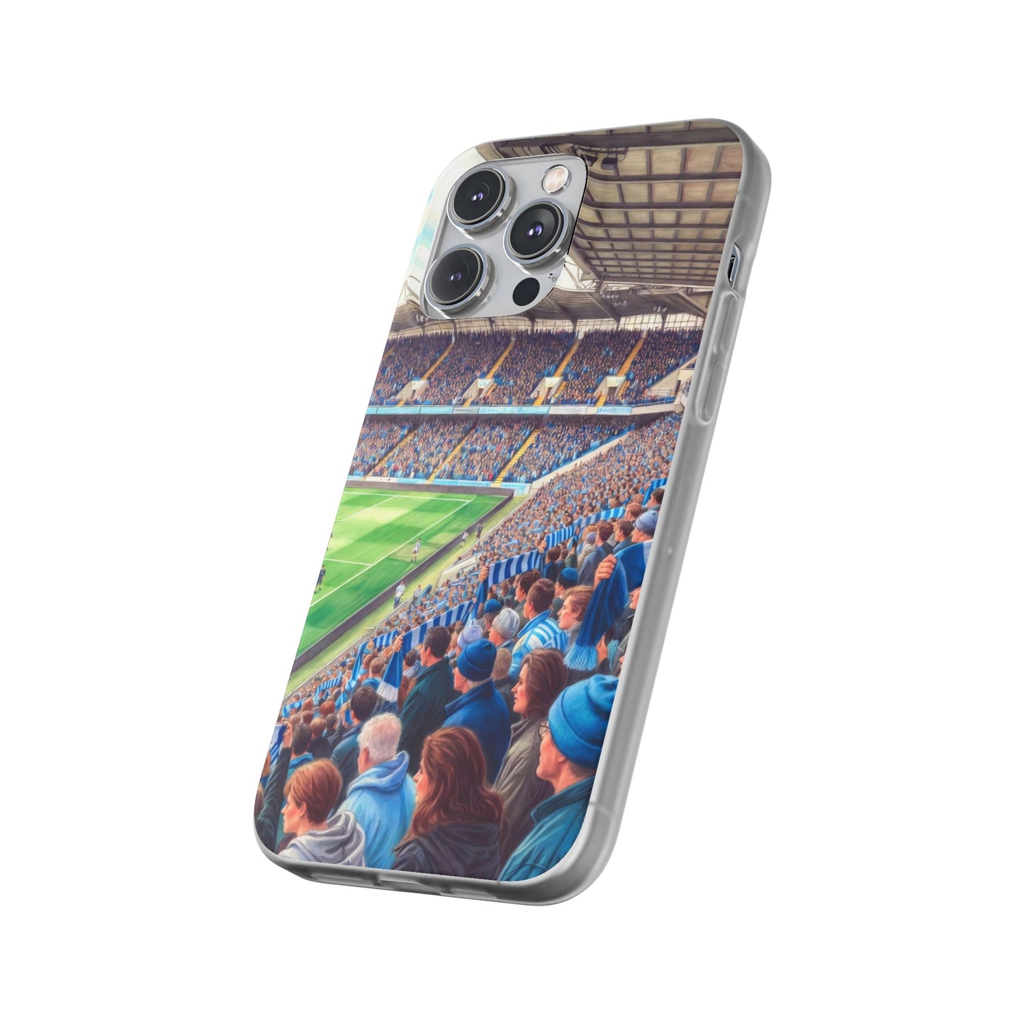 Sky blues Stadium Crowd Flexi phone case