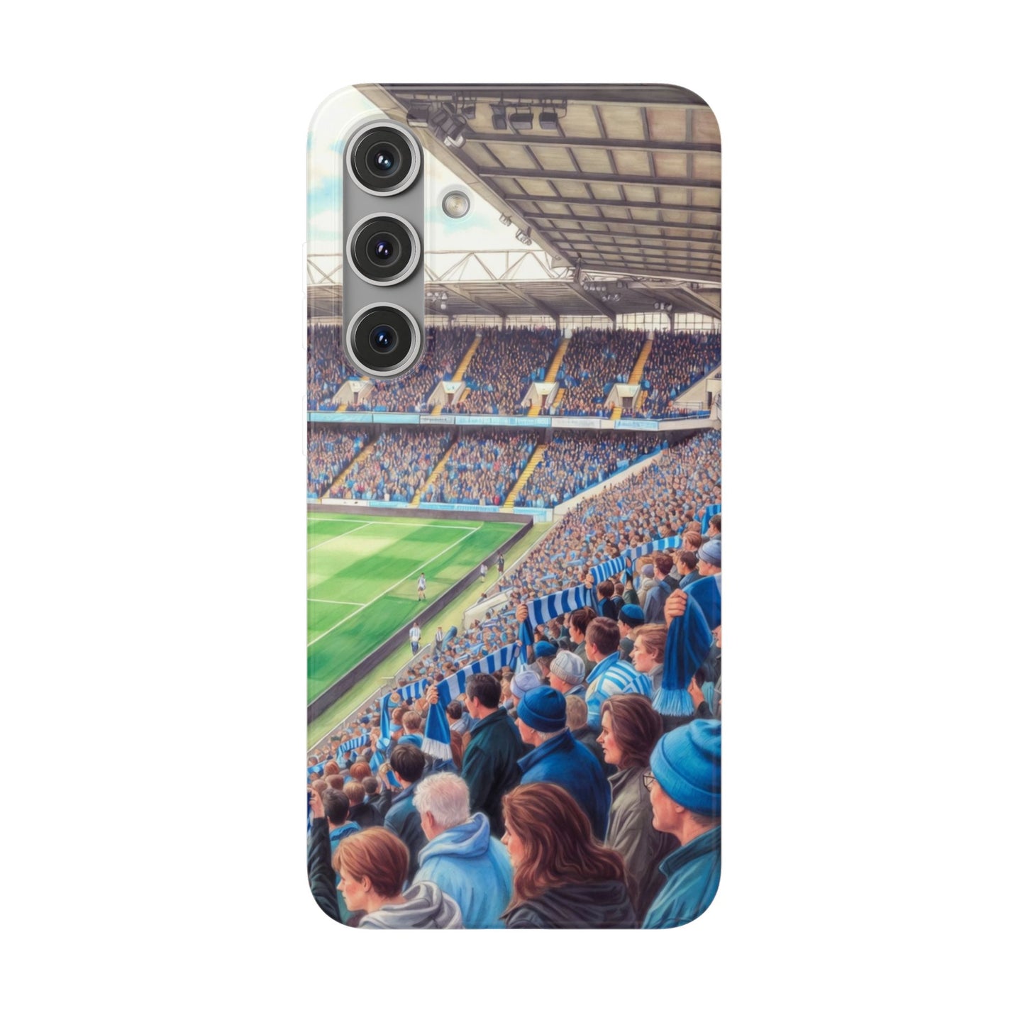 Sky blues Stadium Crowd Flexi phone case