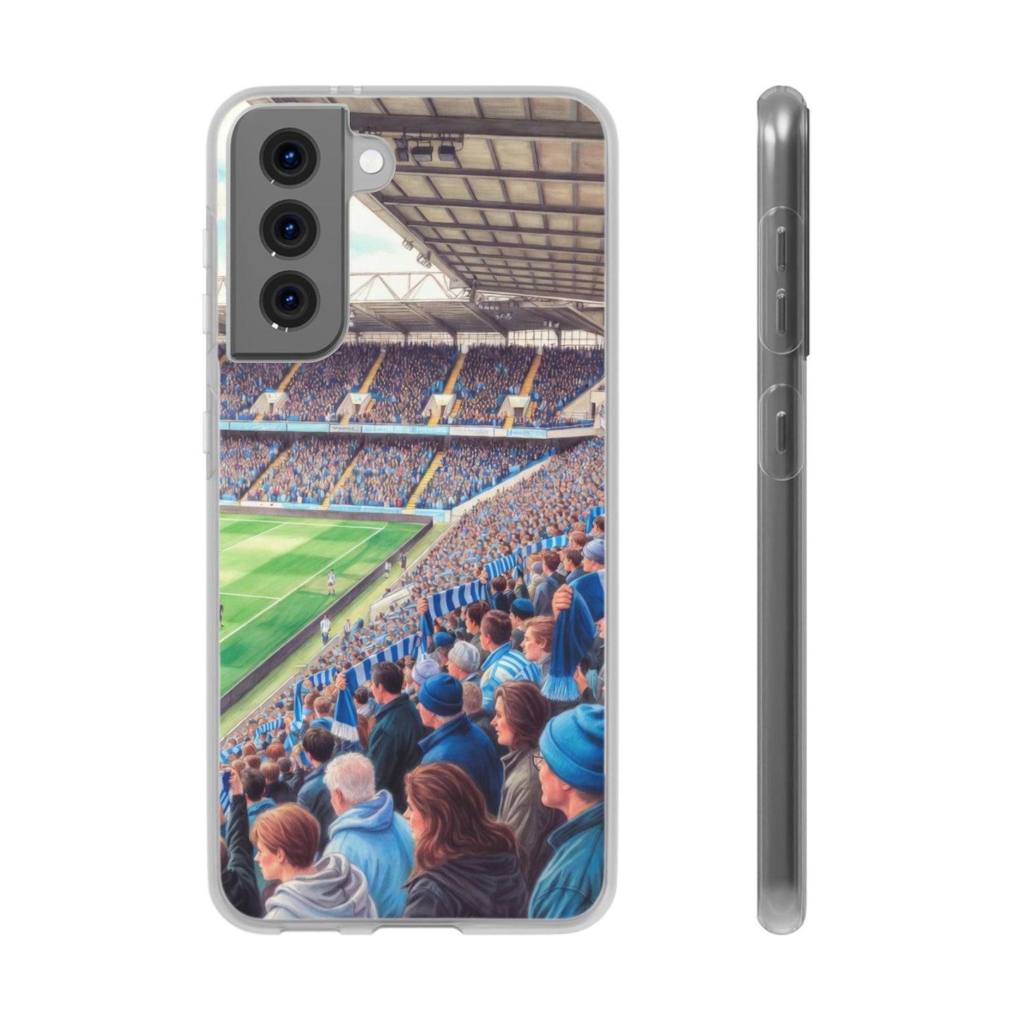 Sky blues Stadium Crowd Flexi phone case