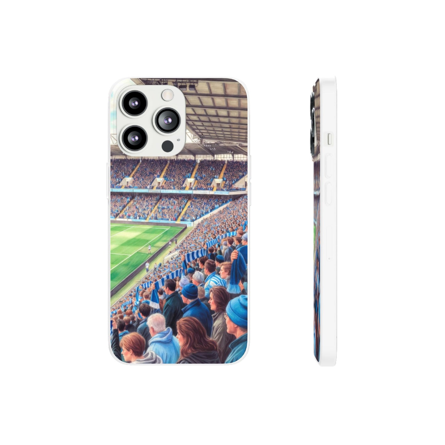 Sky blues Stadium Crowd Flexi phone case