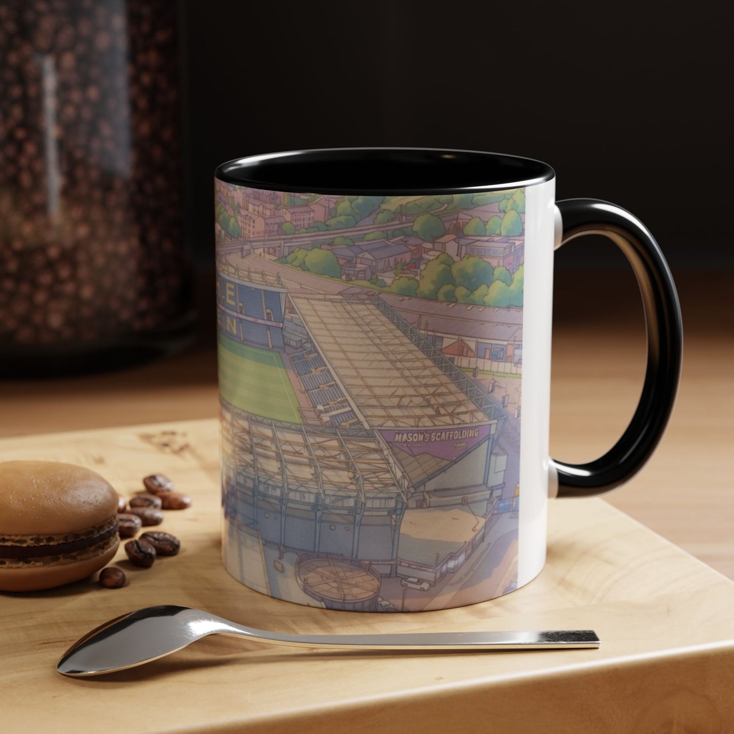The Den Stadium Illustration Accent Coffee Mug (11oz)