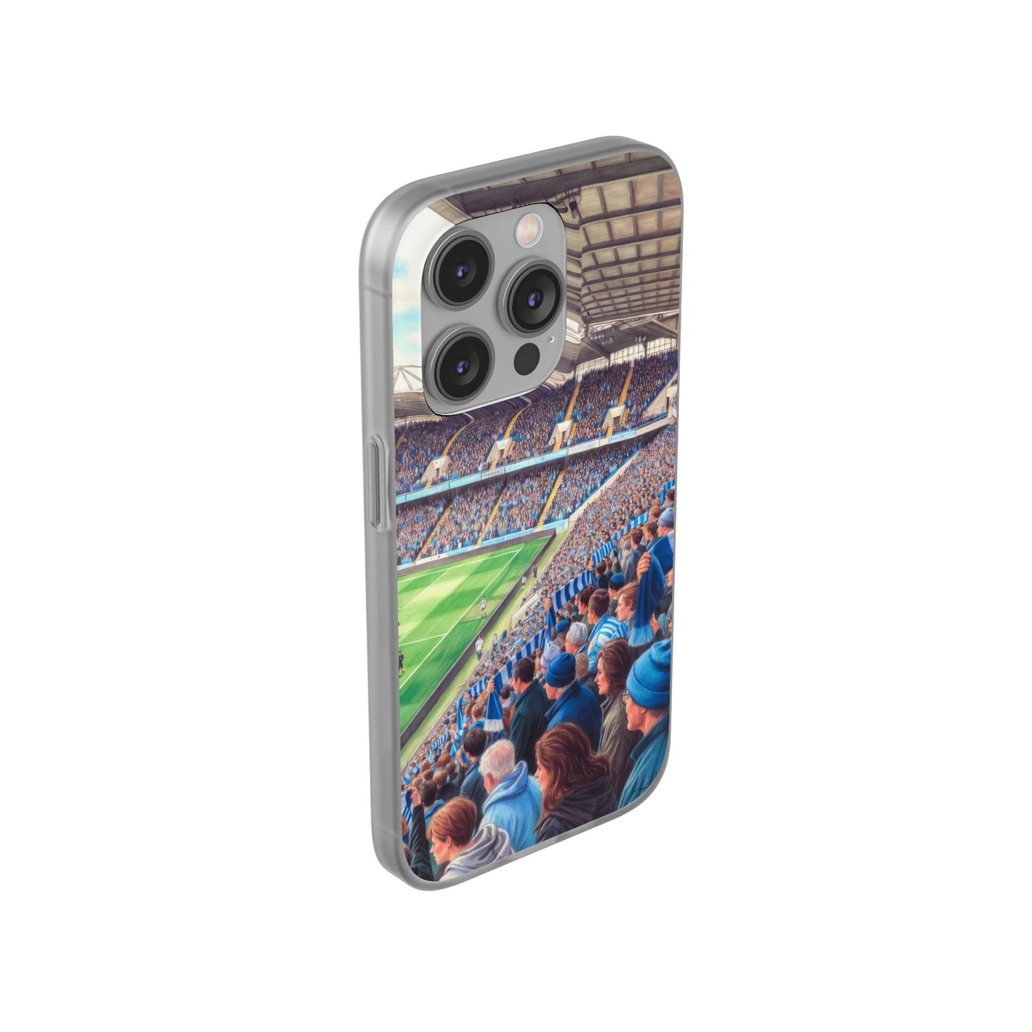 Sky blues Stadium Crowd Flexi phone case