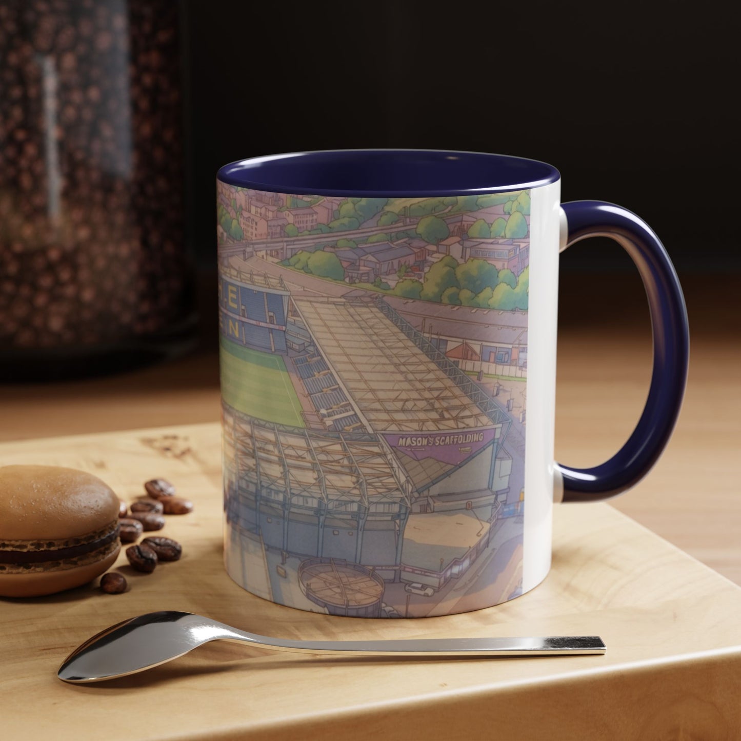 The Den Stadium Illustration Accent Coffee Mug (11oz)