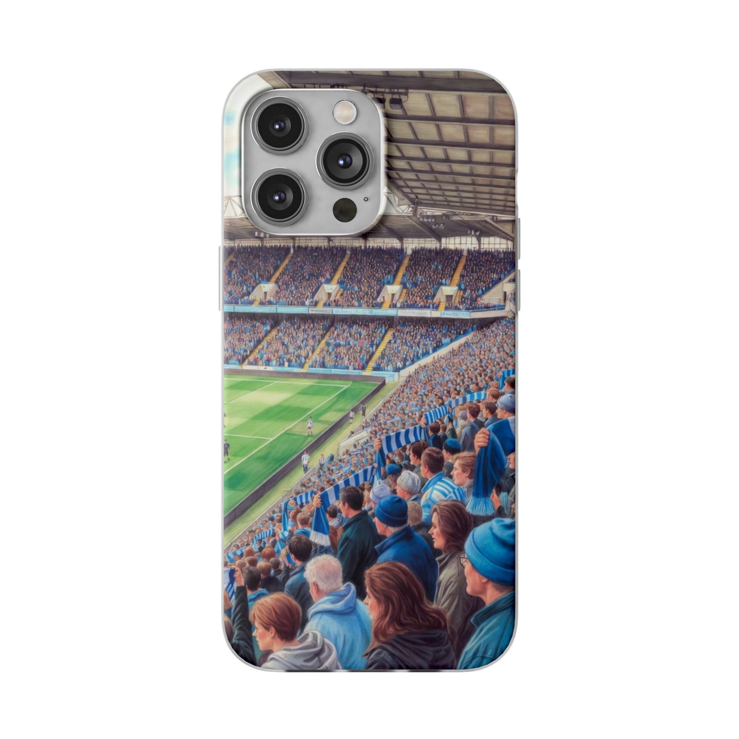 Sky blues Stadium Crowd Flexi phone case