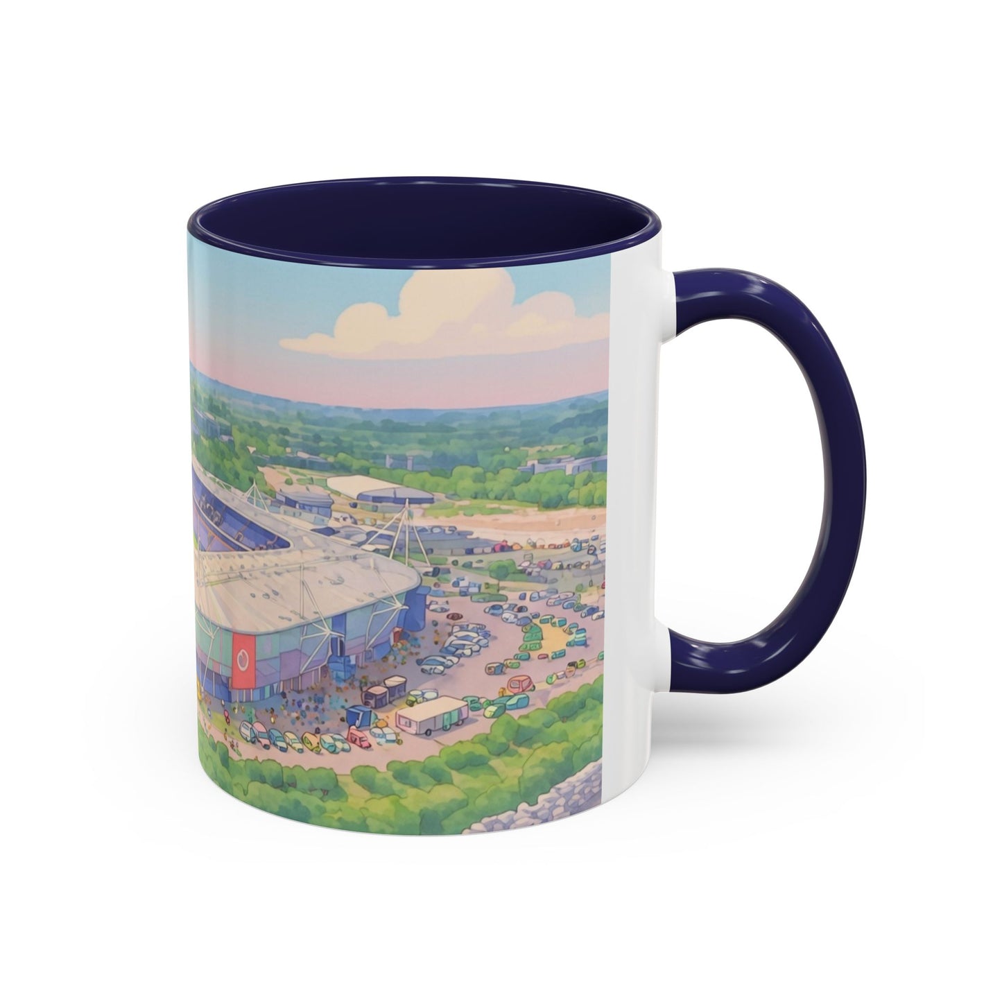 Reading FC Coffee Mug — Stadium Aerial Art Accent Mug (11oz)