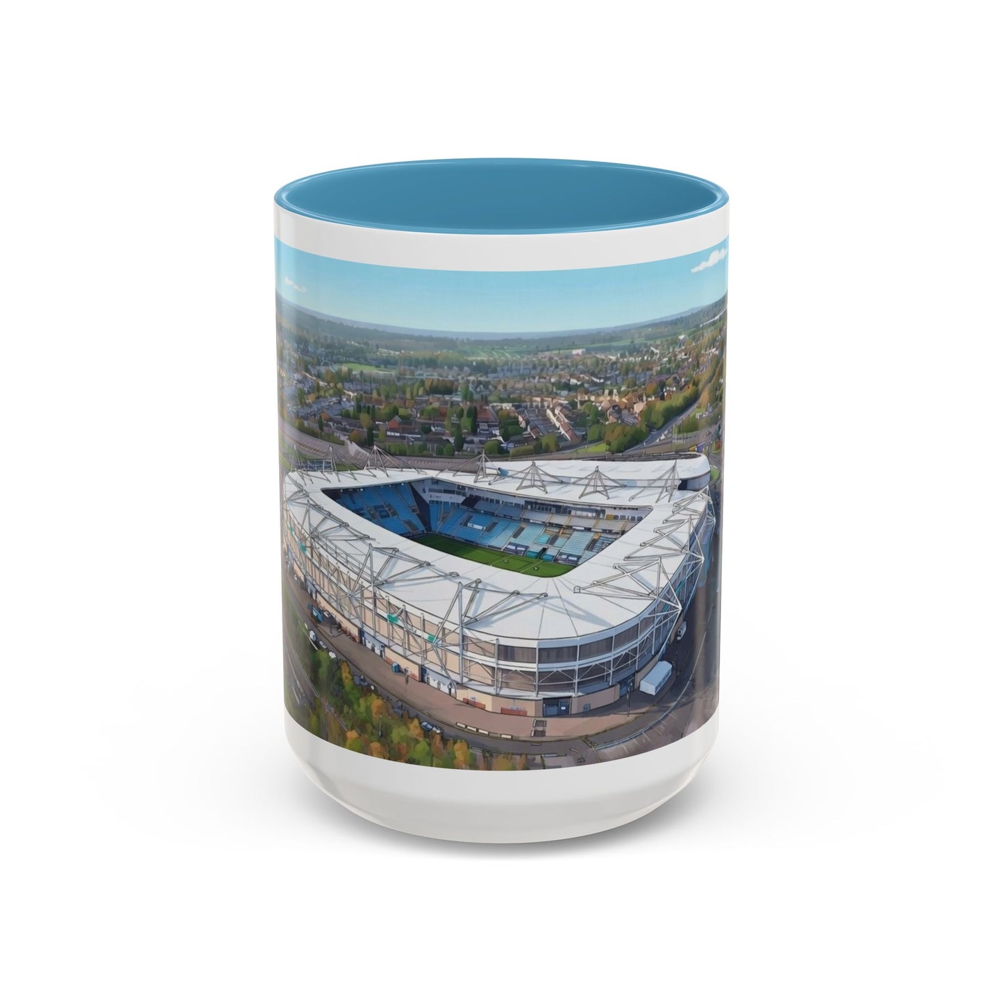 Sky Blue Stadium Coffee Mug (11, 15oz)