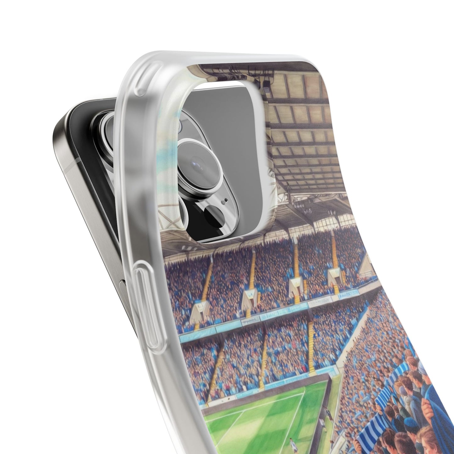 Sky blues Stadium Crowd Flexi phone case