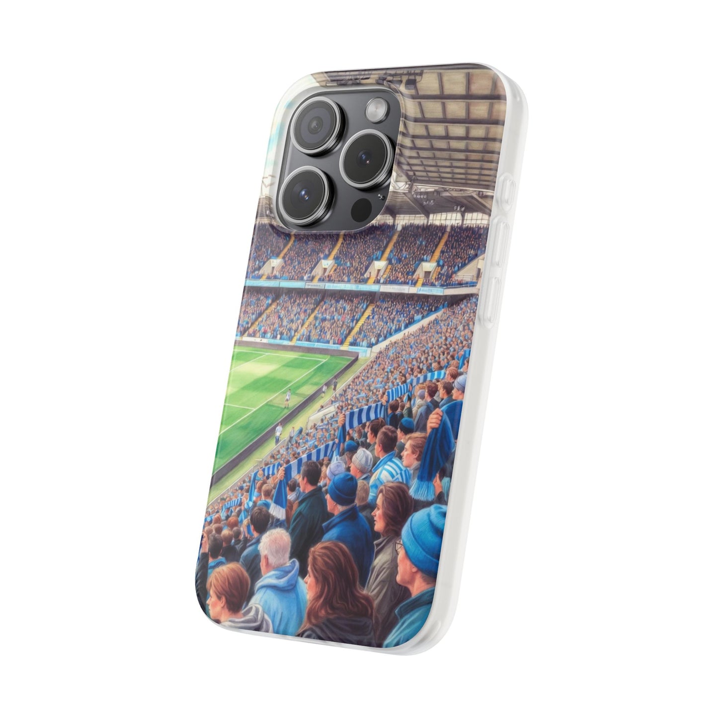Sky blues Stadium Crowd Flexi phone case