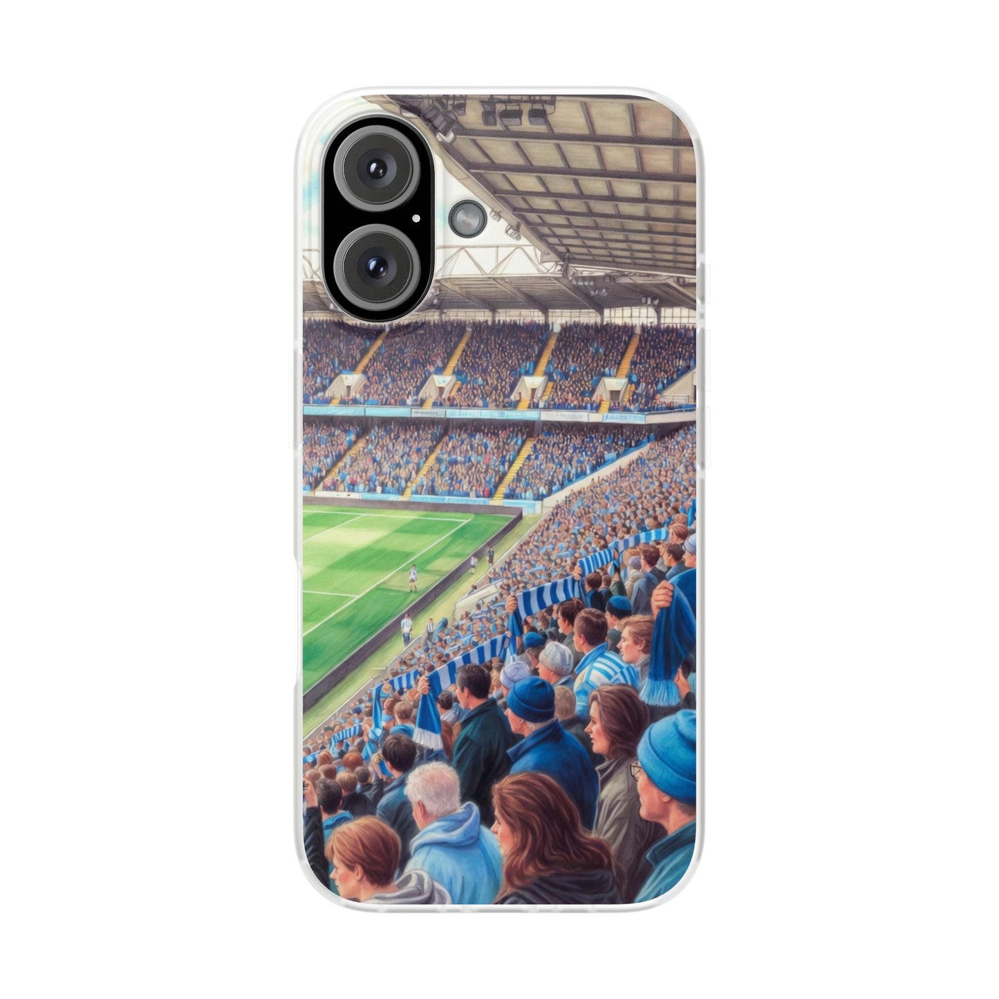 Sky blues Stadium Crowd Flexi phone case
