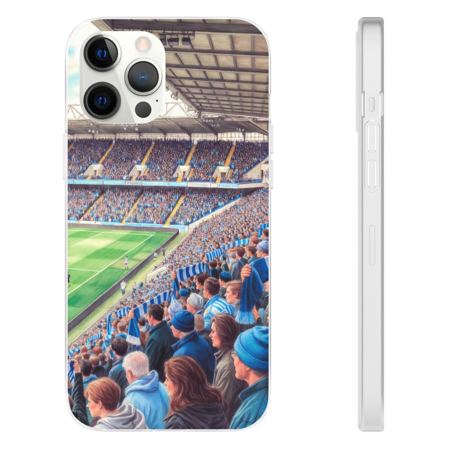 Sky blues Stadium Crowd Flexi phone case