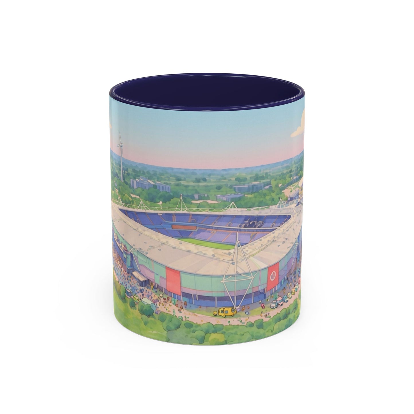 Reading FC Coffee Mug — Stadium Aerial Art Accent Mug (11oz)