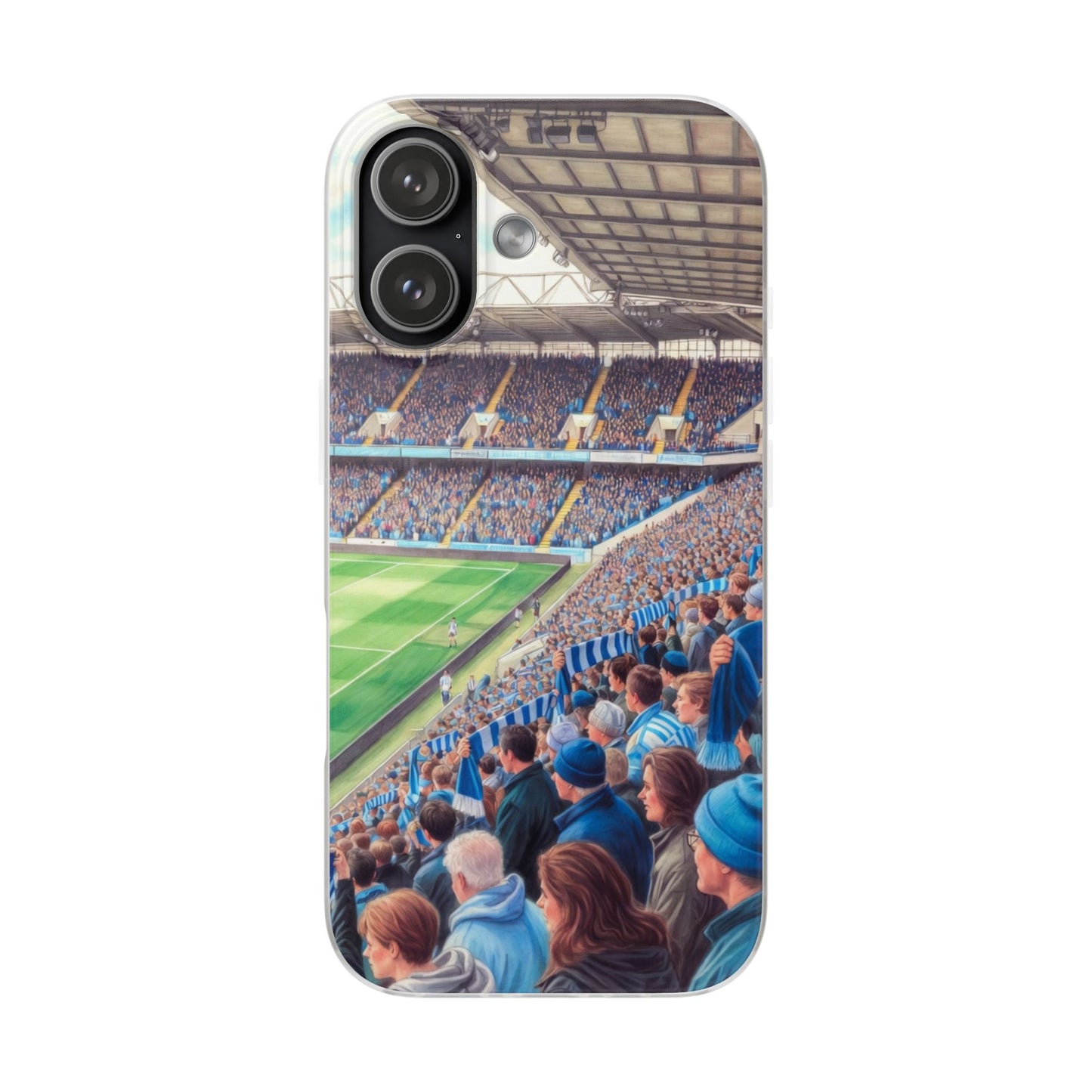 Sky blues Stadium Crowd Flexi phone case