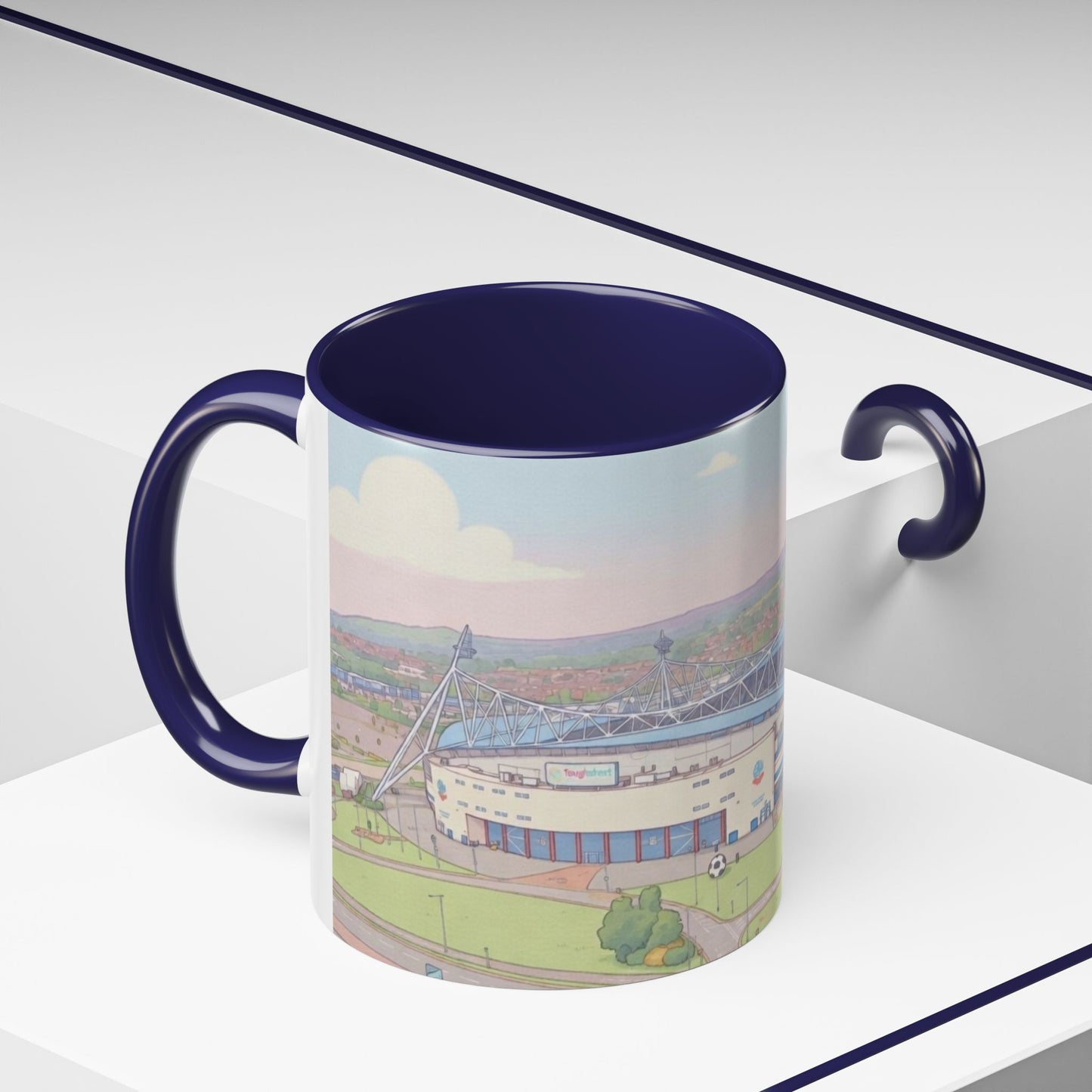 Bolton Wanderers Accent Coffee Mug (11, 15oz)