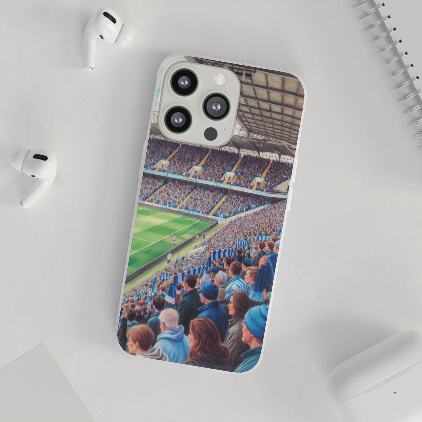Sky blues Stadium Crowd Flexi phone case