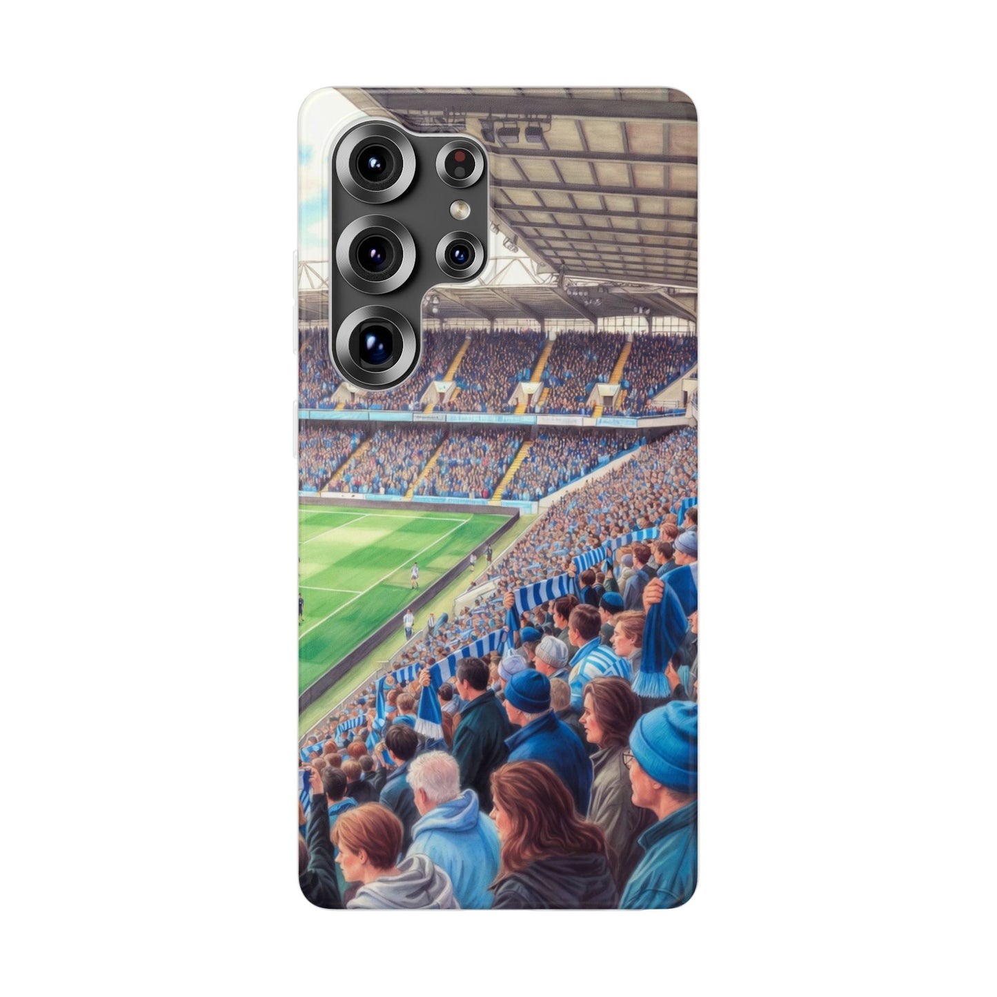 Sky blues Stadium Crowd Flexi phone case