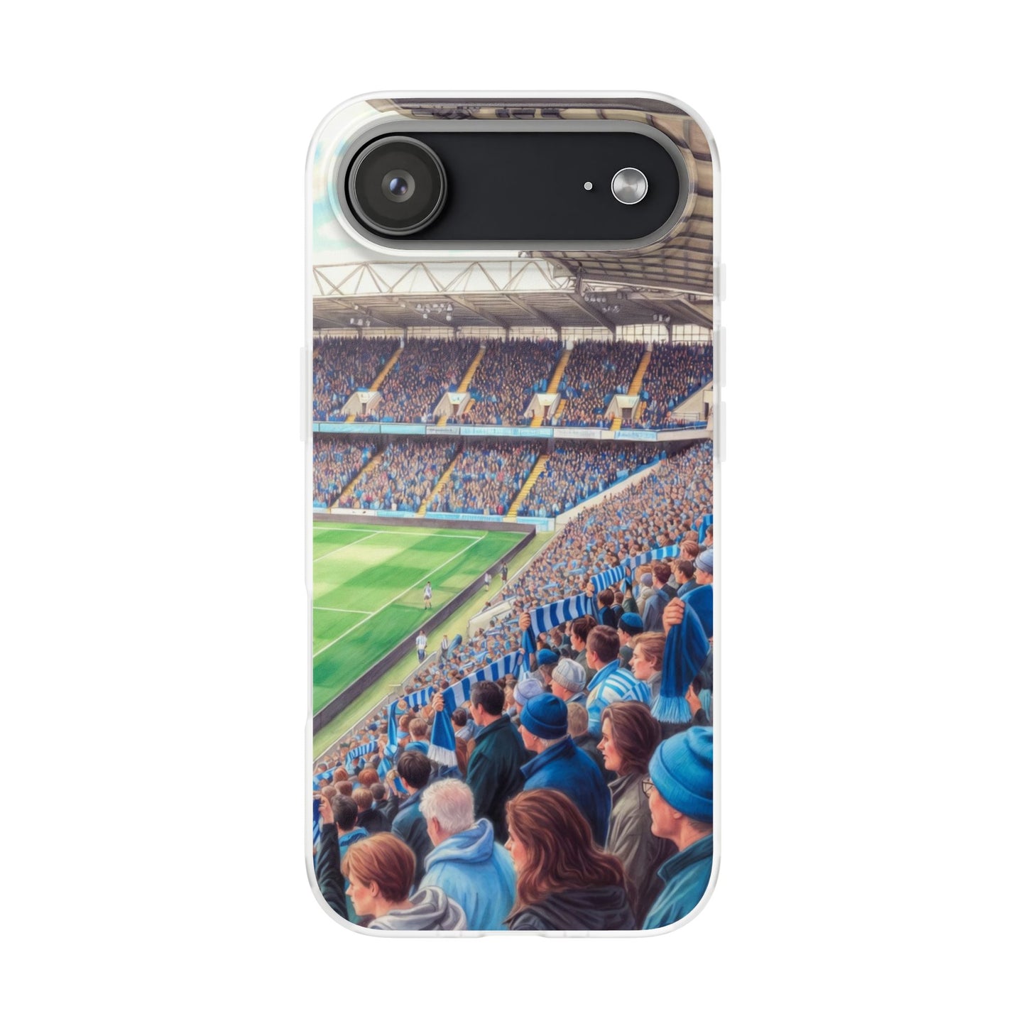 Sky blues Stadium Crowd Flexi phone case