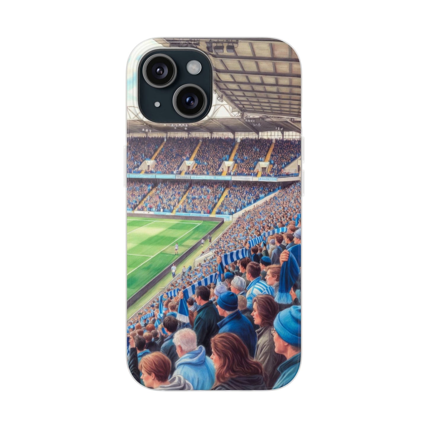 Sky blues Stadium Crowd Flexi phone case