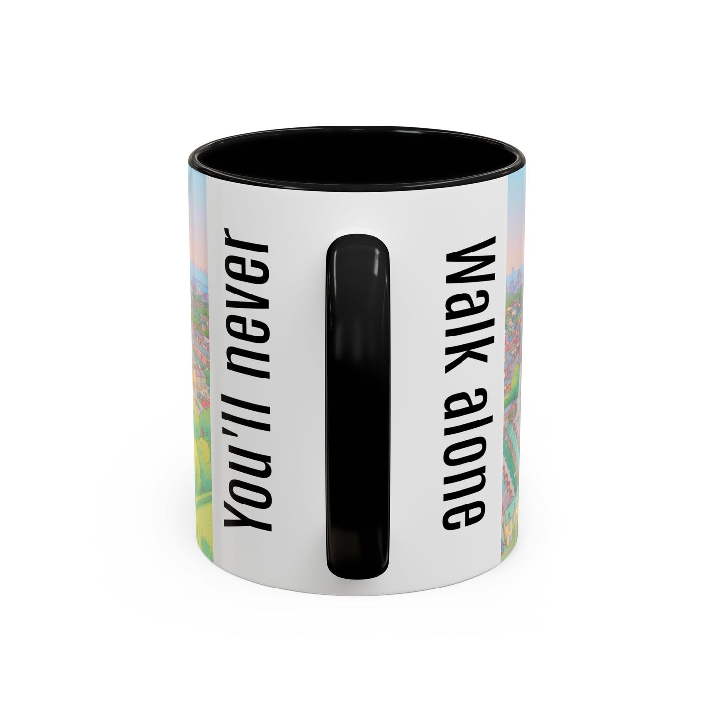 Liverpool  Stadium Coffee Mug — 'You'll Never Walk Alone' Accent Tea Cup