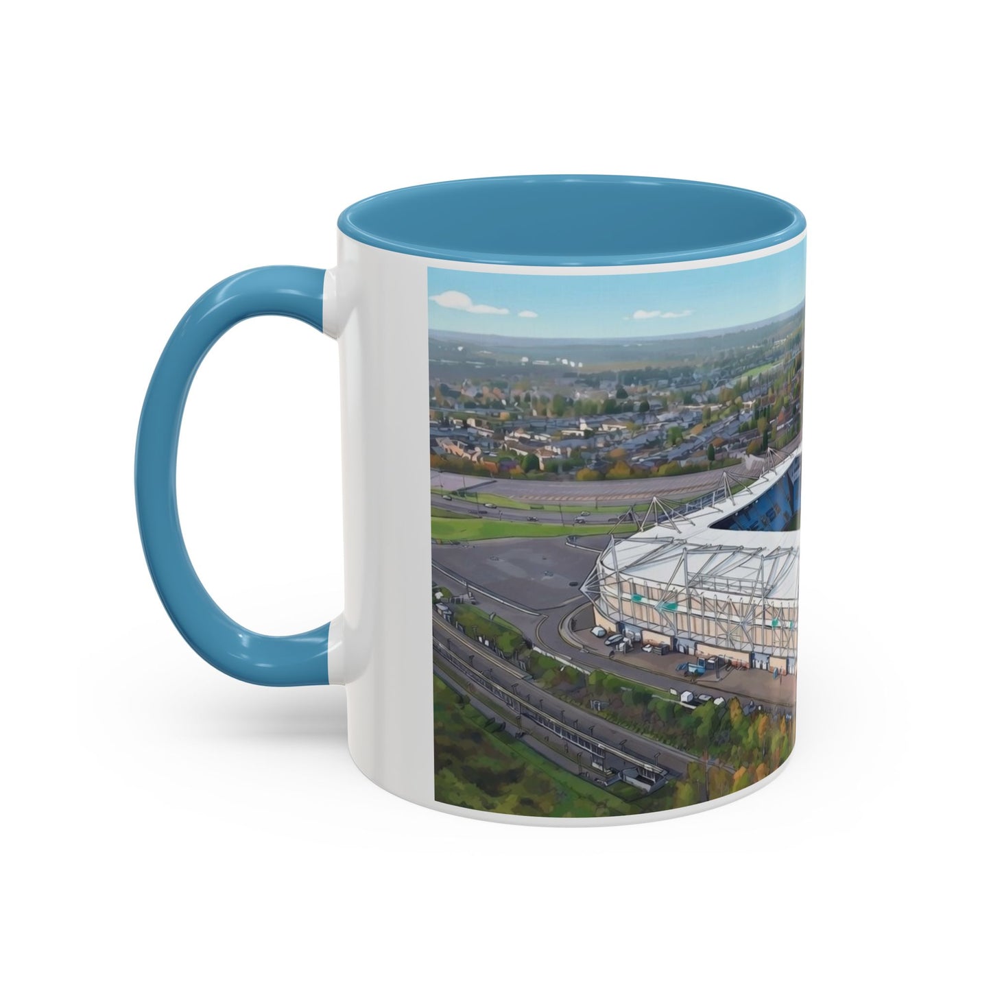 Sky Blue Stadium Coffee Mug (11, 15oz)